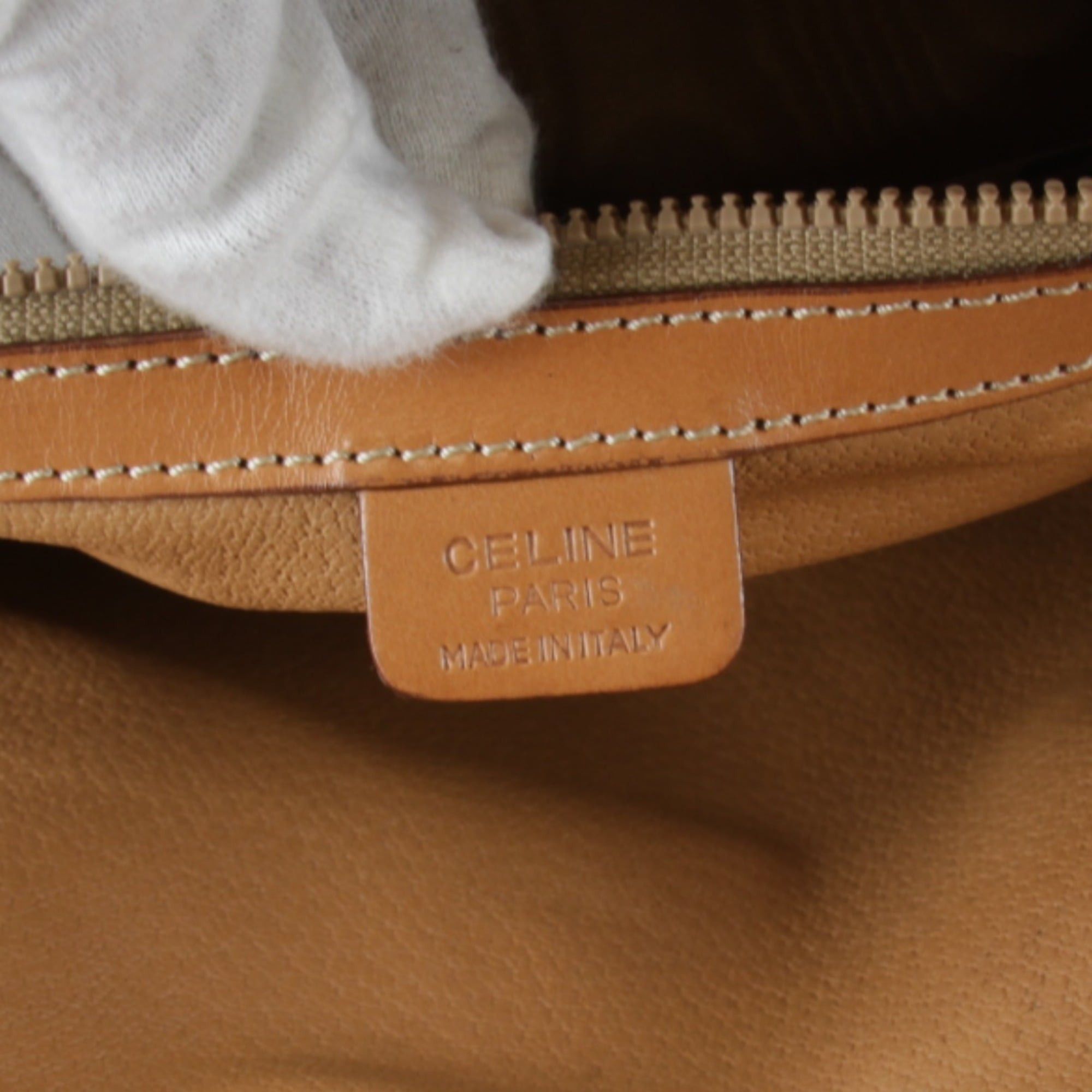 Celine CELINE Macadam Shoulder Bag / Leather Brown Women's Size ONE SIZE - 10 Thumbnail