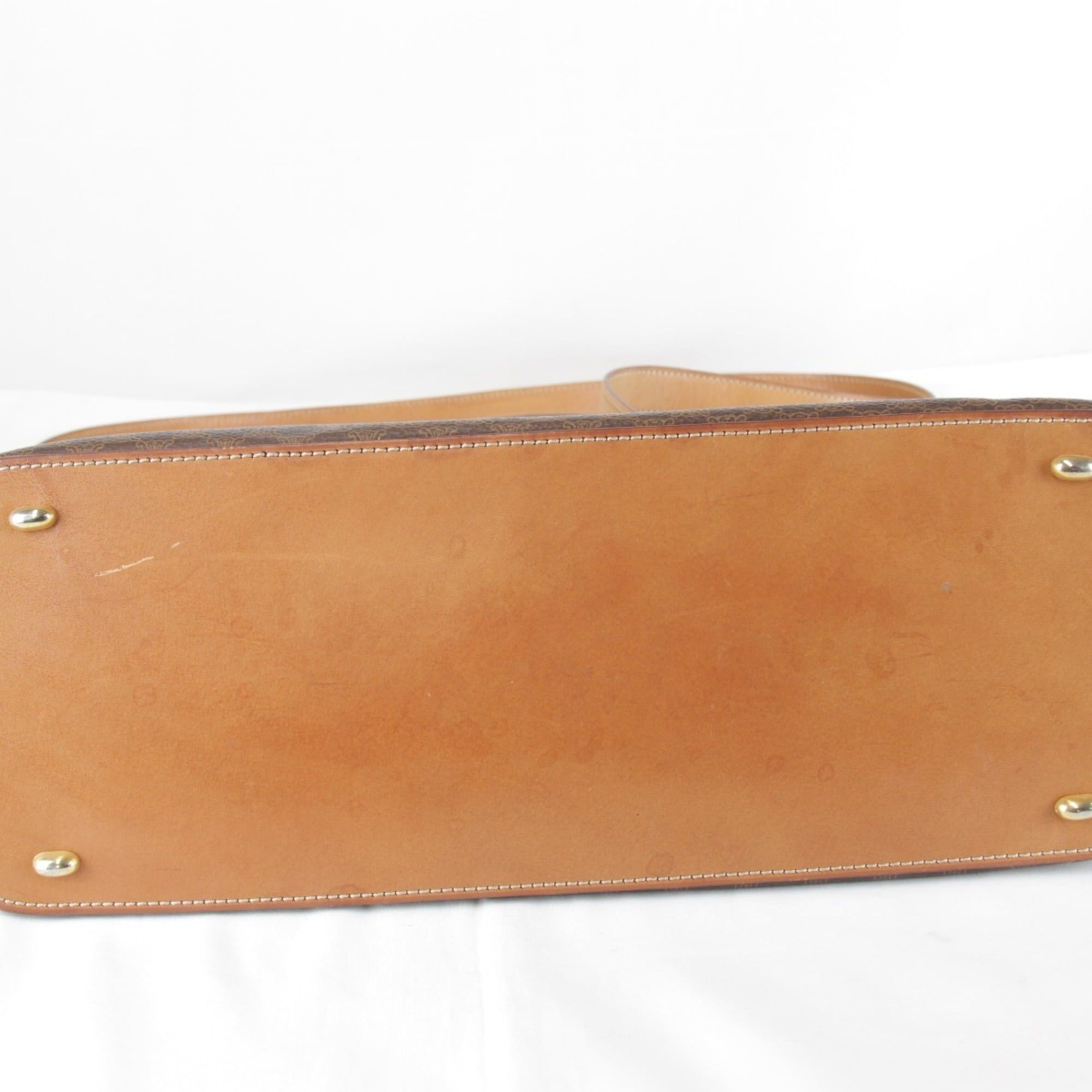 Celine CELINE Macadam Shoulder Bag / Leather Brown Women's Size ONE SIZE - 6 Thumbnail