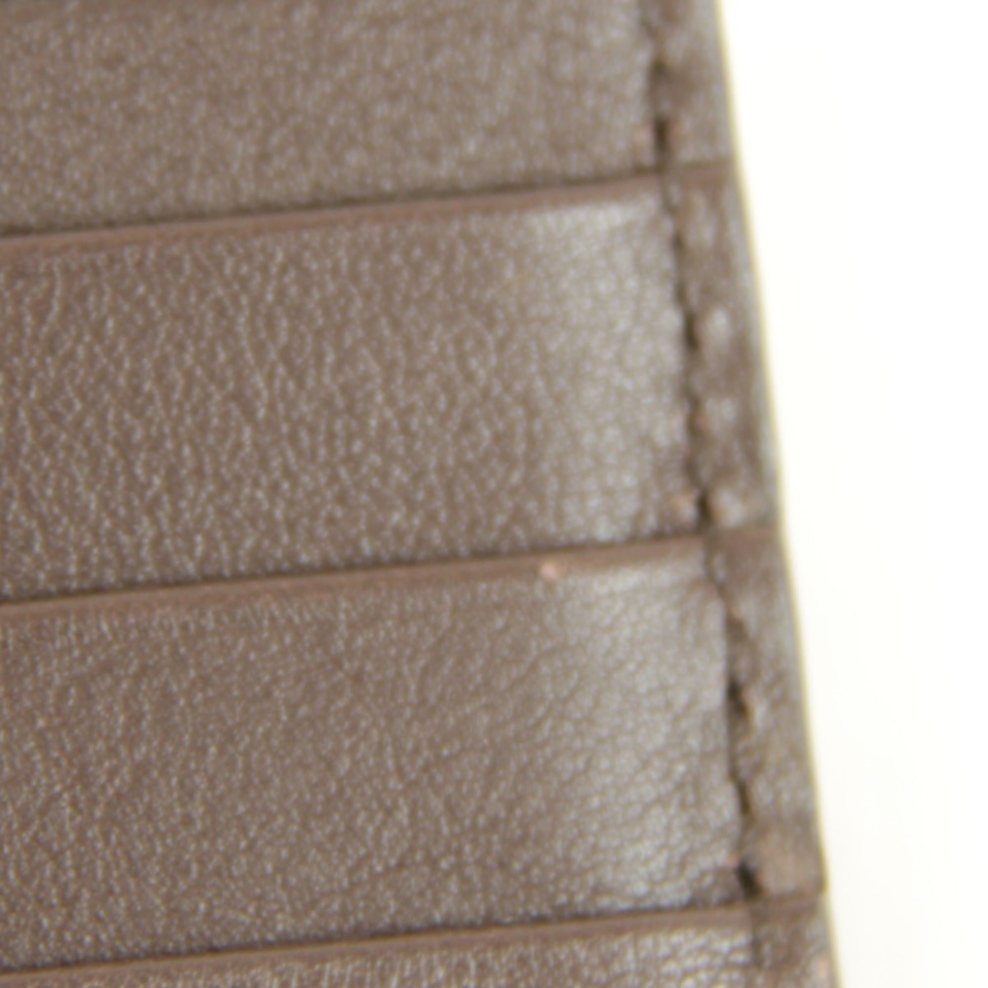 Gucci GUCCI 145754・0416 Bi-fold Wallet, Shima Leather, Brown, Women's Size ONE SIZE - 9 Thumbnail