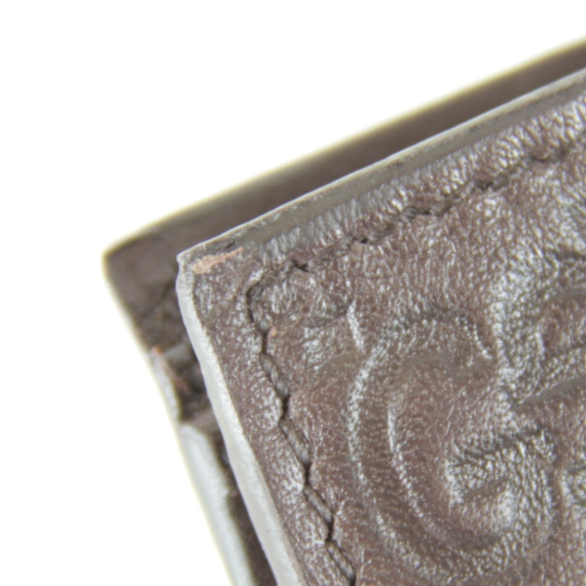 Gucci GUCCI 145754・0416 Bi-fold Wallet, Shima Leather, Brown, Women's Size ONE SIZE - 7 Thumbnail