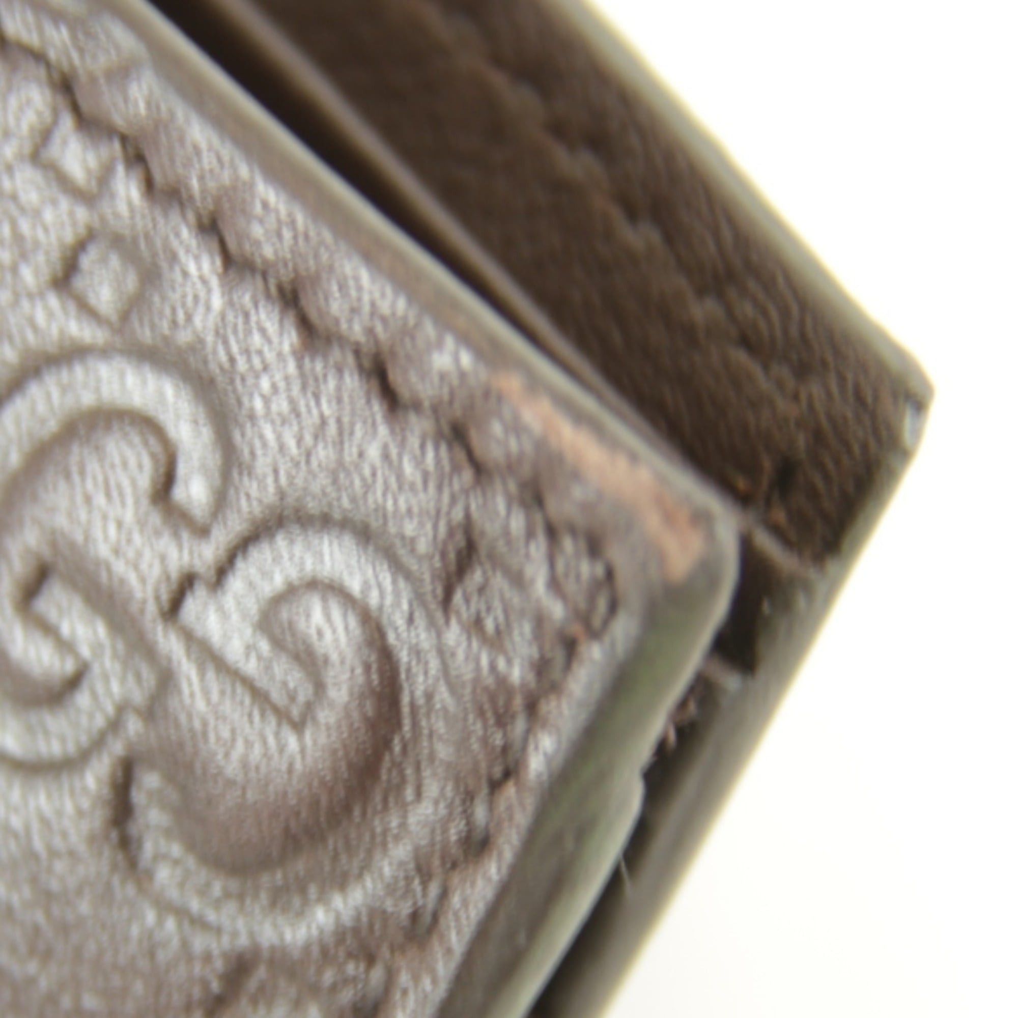 Gucci GUCCI 145754・0416 Bi-fold Wallet, Shima Leather, Brown, Women's Size ONE SIZE - 6 Thumbnail