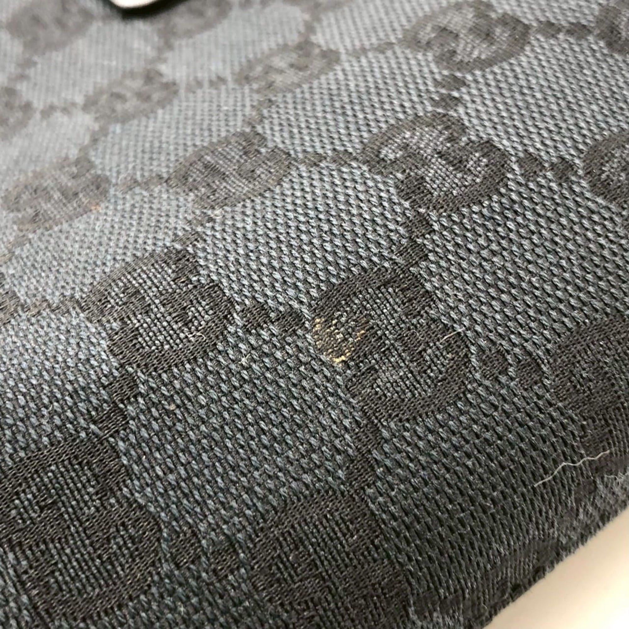 Gucci GUCCI 002-1121 GG Canvas Tote Bag Handbag Leather Black Women's Size ONE SIZE - 12 Thumbnail