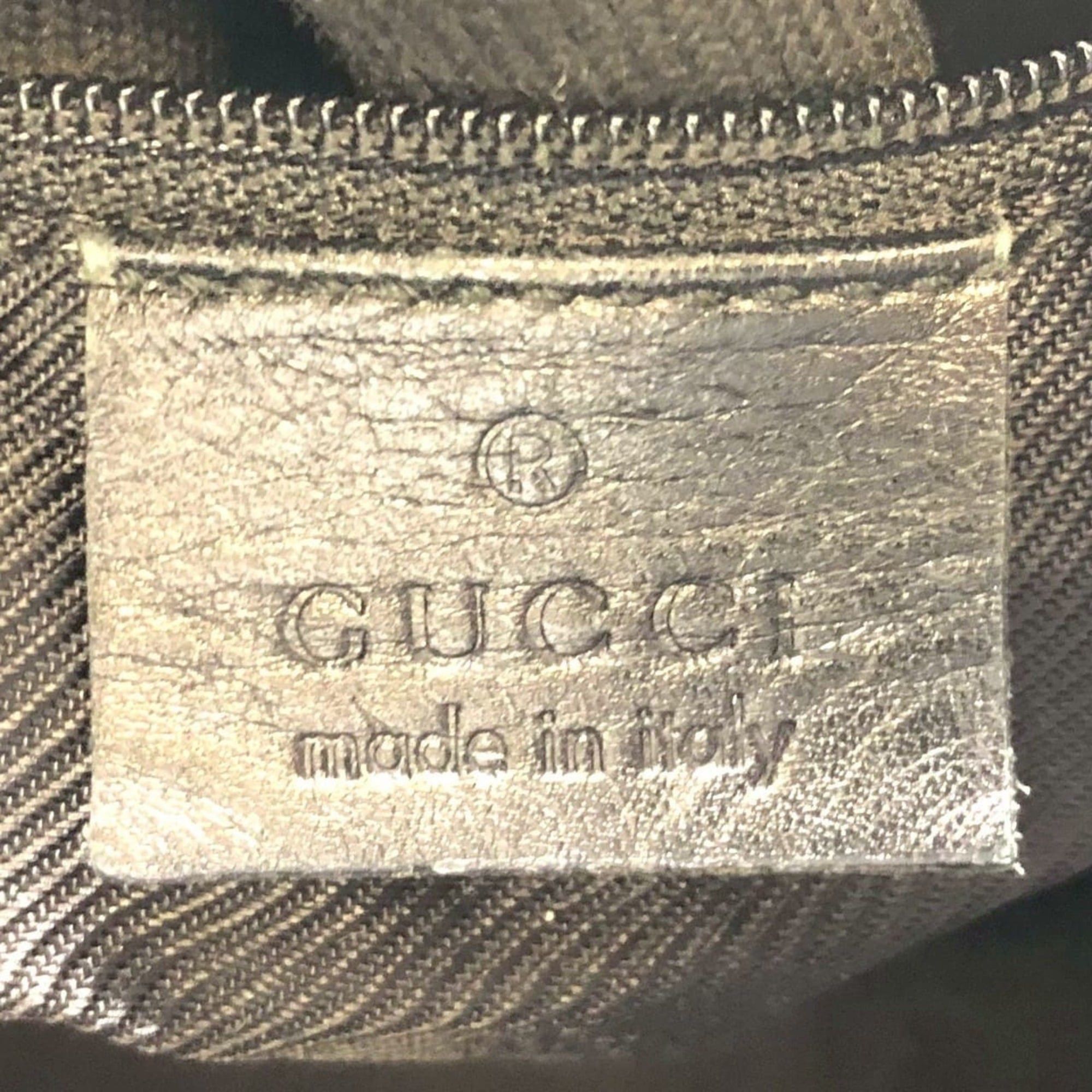 Gucci GUCCI 002-1121 GG Canvas Tote Bag Handbag Leather Black Women's Size ONE SIZE - 11 Thumbnail