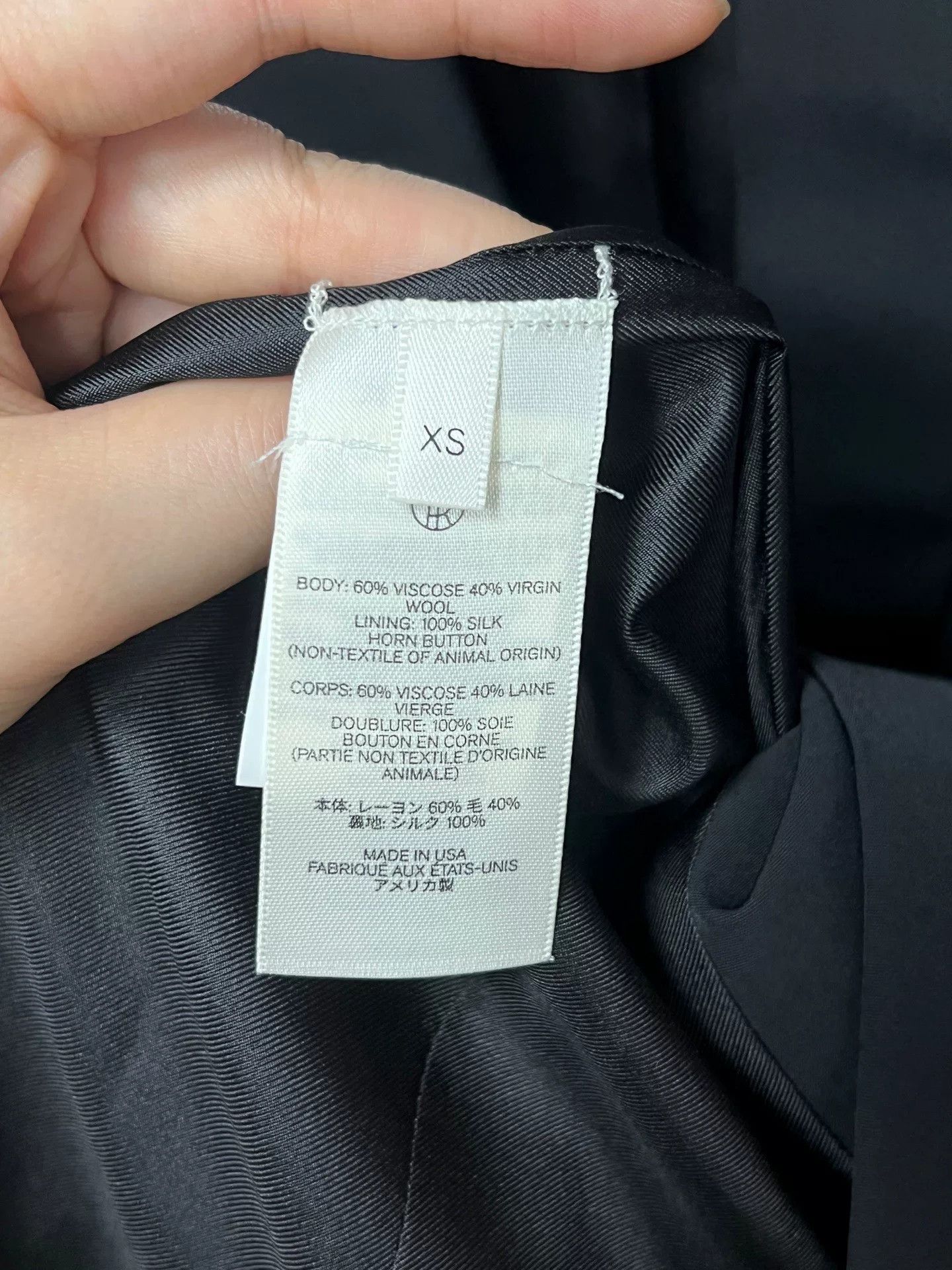 The Row The Row Single-Button Wool Suit Size XS / US 0-2 / IT 36-38 - 3 Thumbnail