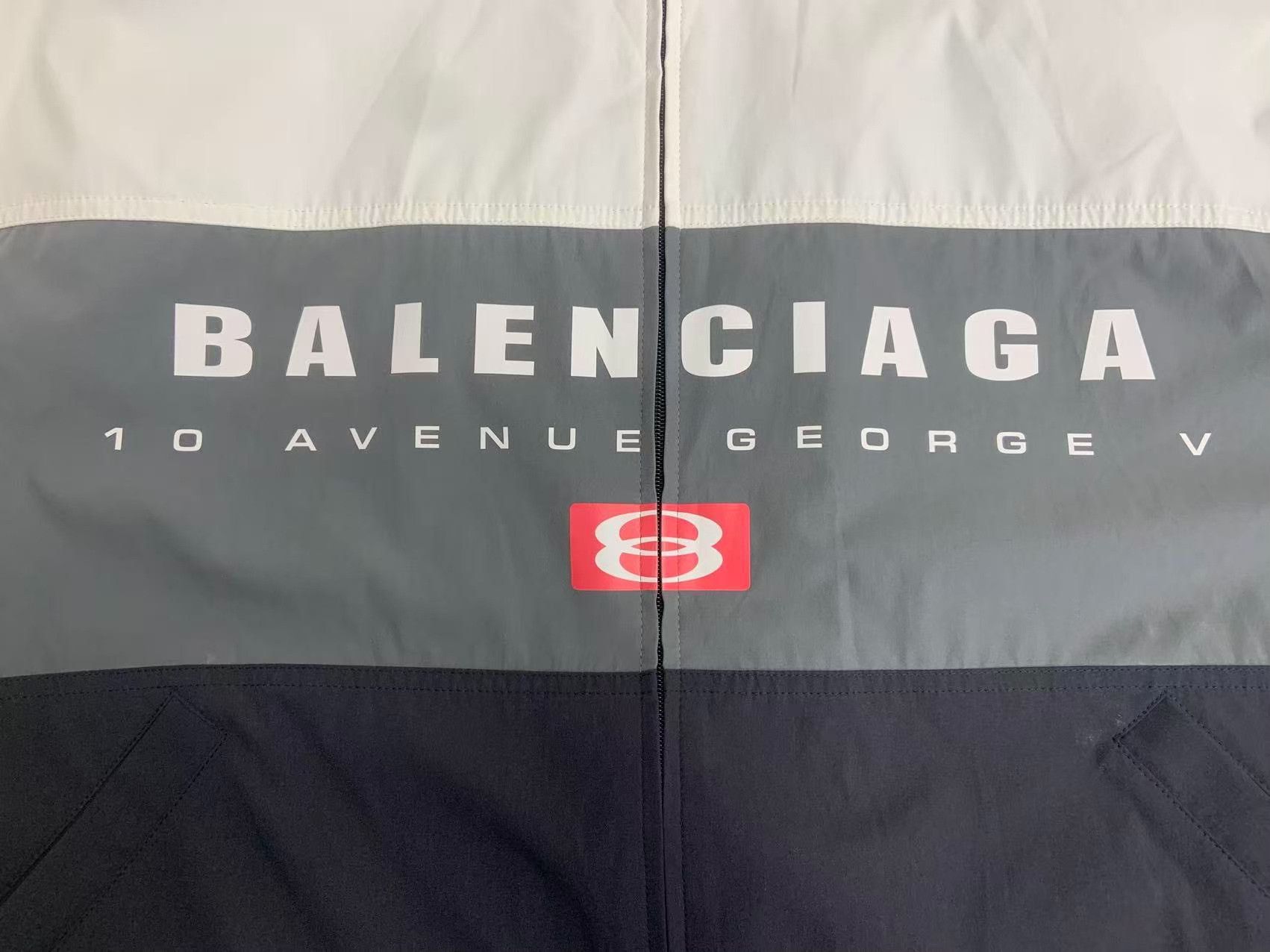 Balenciaga Balenciaga Color-Blocked Turtleneck Jacket Size US S / EU 44-46 / 1 - 3 Thumbnail