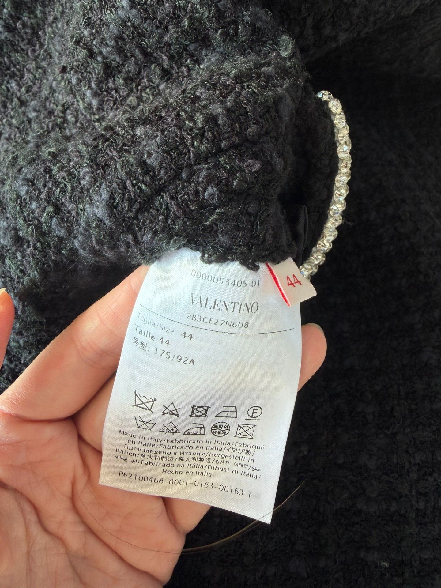 Valentino Valentino Black Cardigan with White Chain Size M / US 6-8 / IT 42-44 - 8 Thumbnail