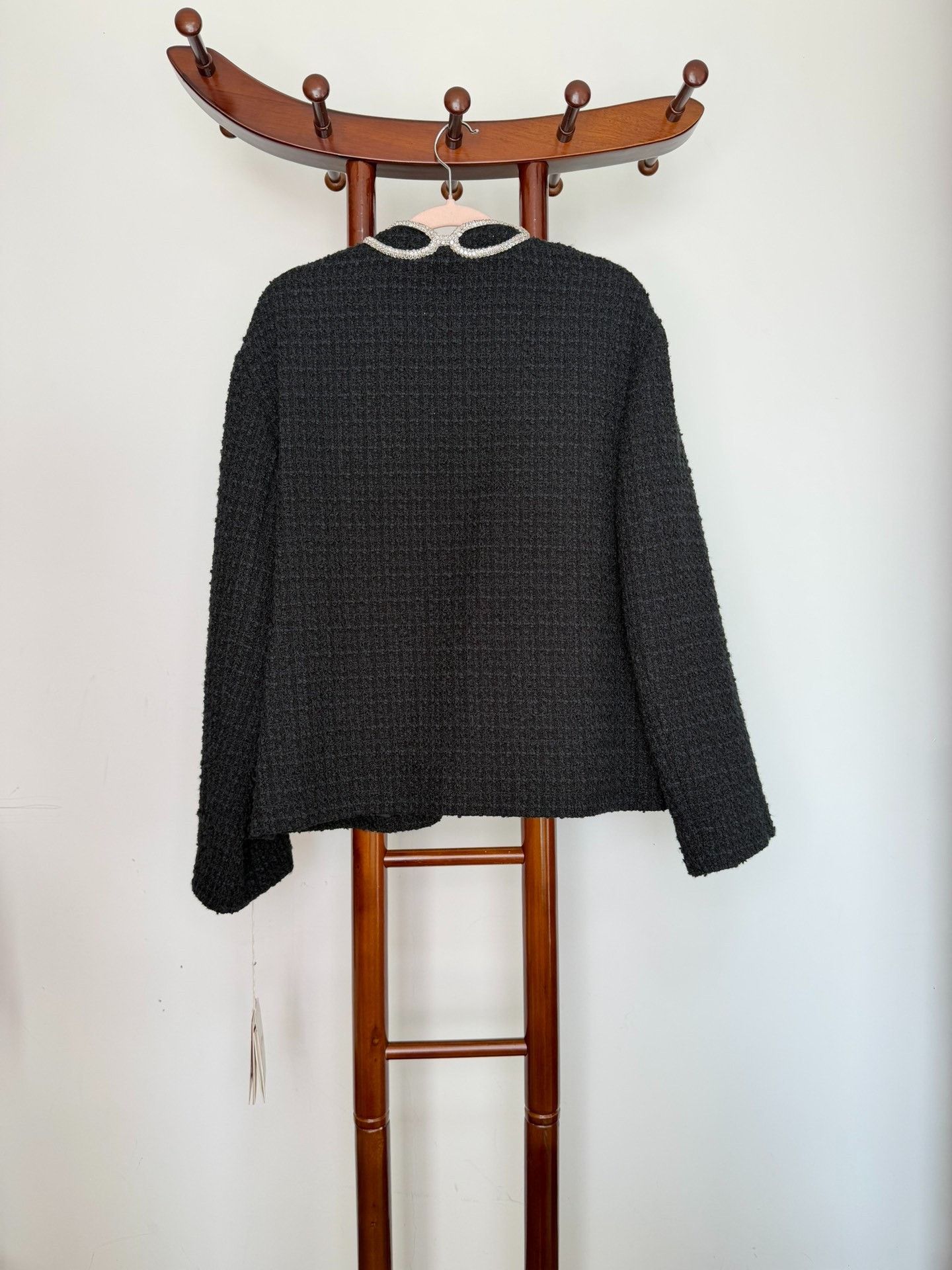 Valentino Valentino Black Cardigan with White Chain Size M / US 6-8 / IT 42-44 - 5 Thumbnail