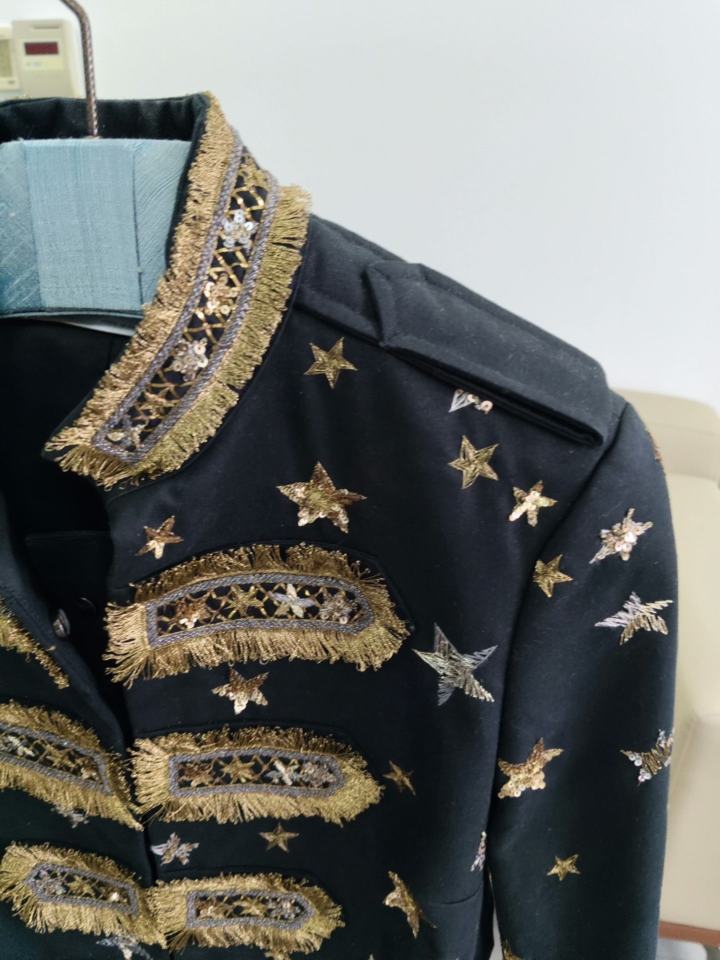 Valentino Valentino Gold Star Embroidery Coat Size S / US 4 / IT 40 - 8 Thumbnail