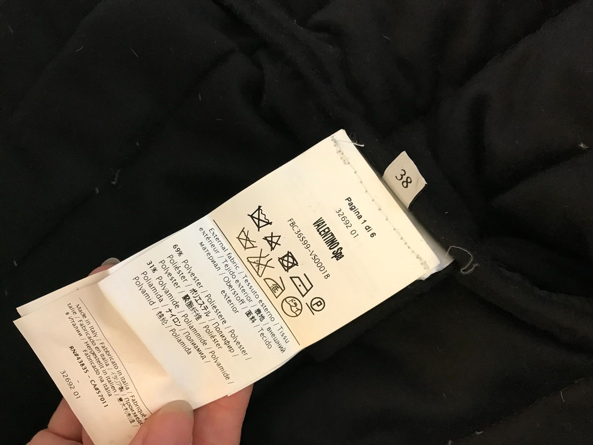 Valentino Valentino Black Down Cloak Coat Size S / US 4 / IT 40 - 7 Thumbnail