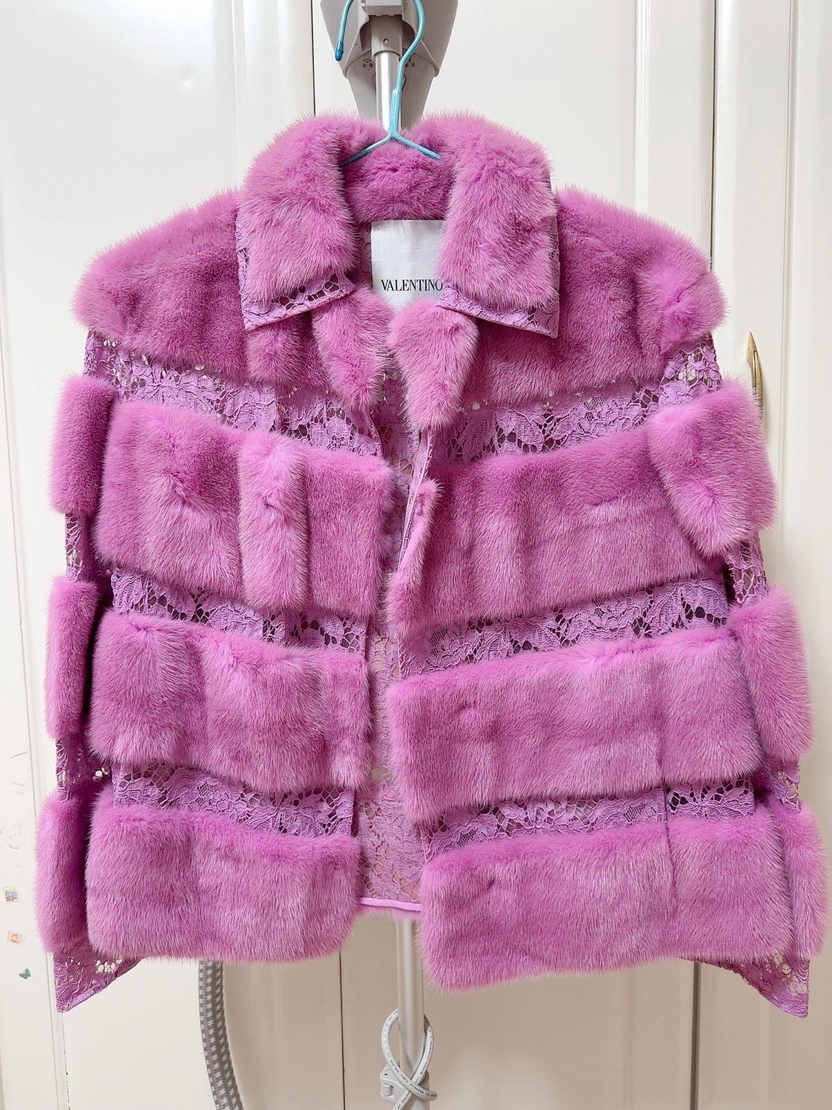Valentino Valentino Purple Mink Fur Lace Coat Size S / US 4 / IT 40 - 2 Thumbnail
