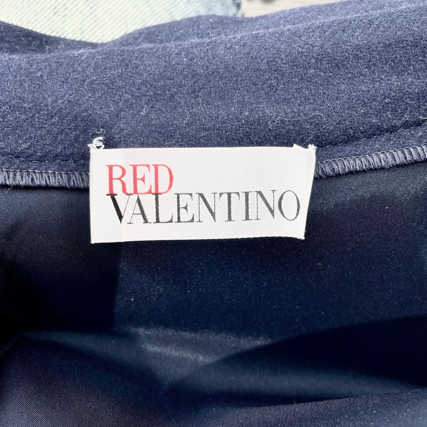Valentino Valentino Dark Blue Double-Breasted Cape Coat Size XS / US 0-2 / IT 36-38 - 3 Thumbnail