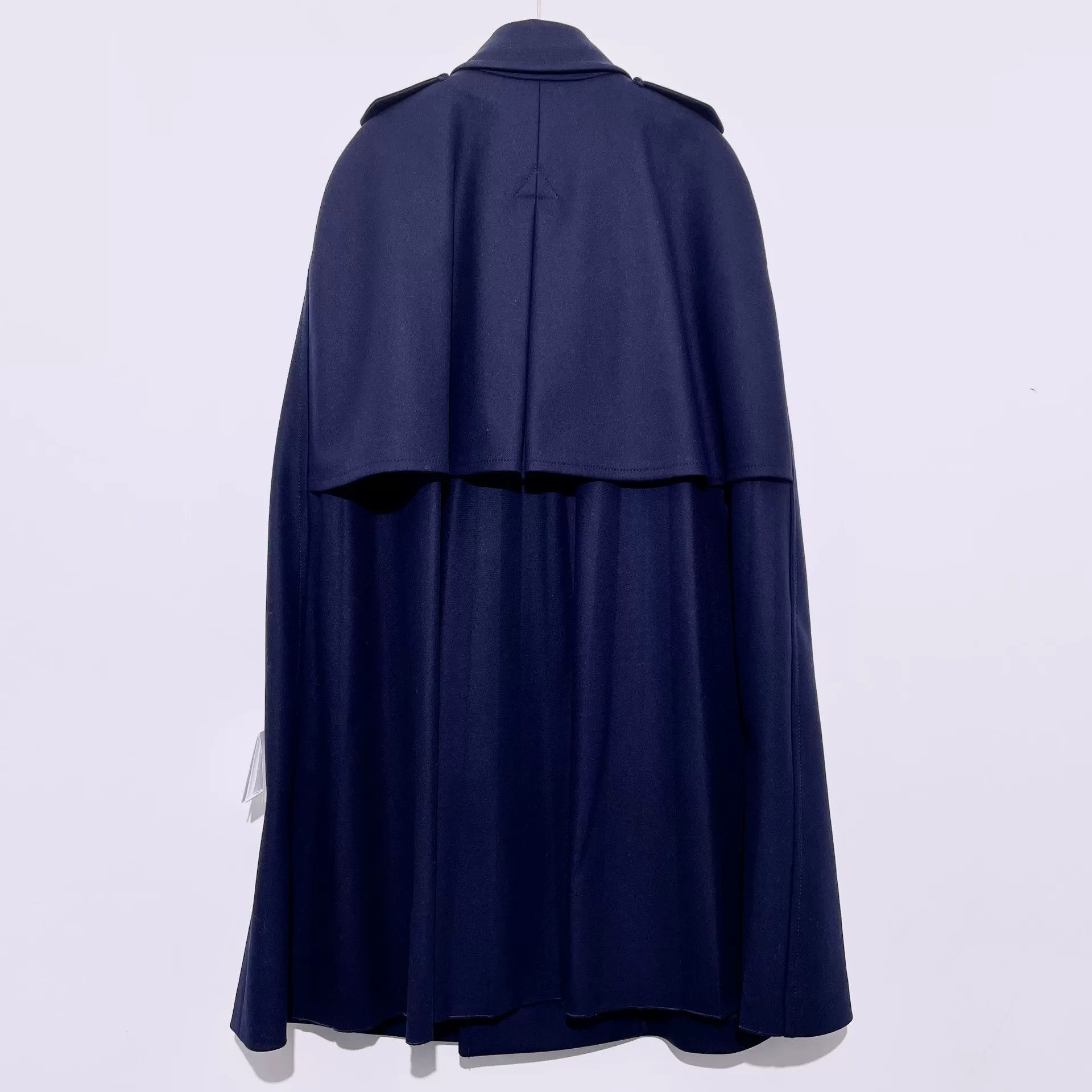 Valentino Valentino Dark Blue Double-Breasted Cape Coat Size XS / US 0-2 / IT 36-38 - 2 Thumbnail