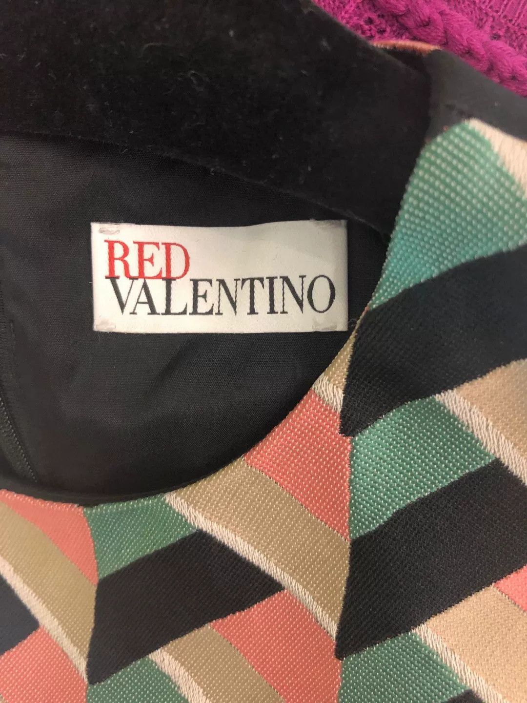 Valentino Valentino Colorful Herringbone Sleeveless Dress Size S / US 4 / IT 40 - 3 Thumbnail