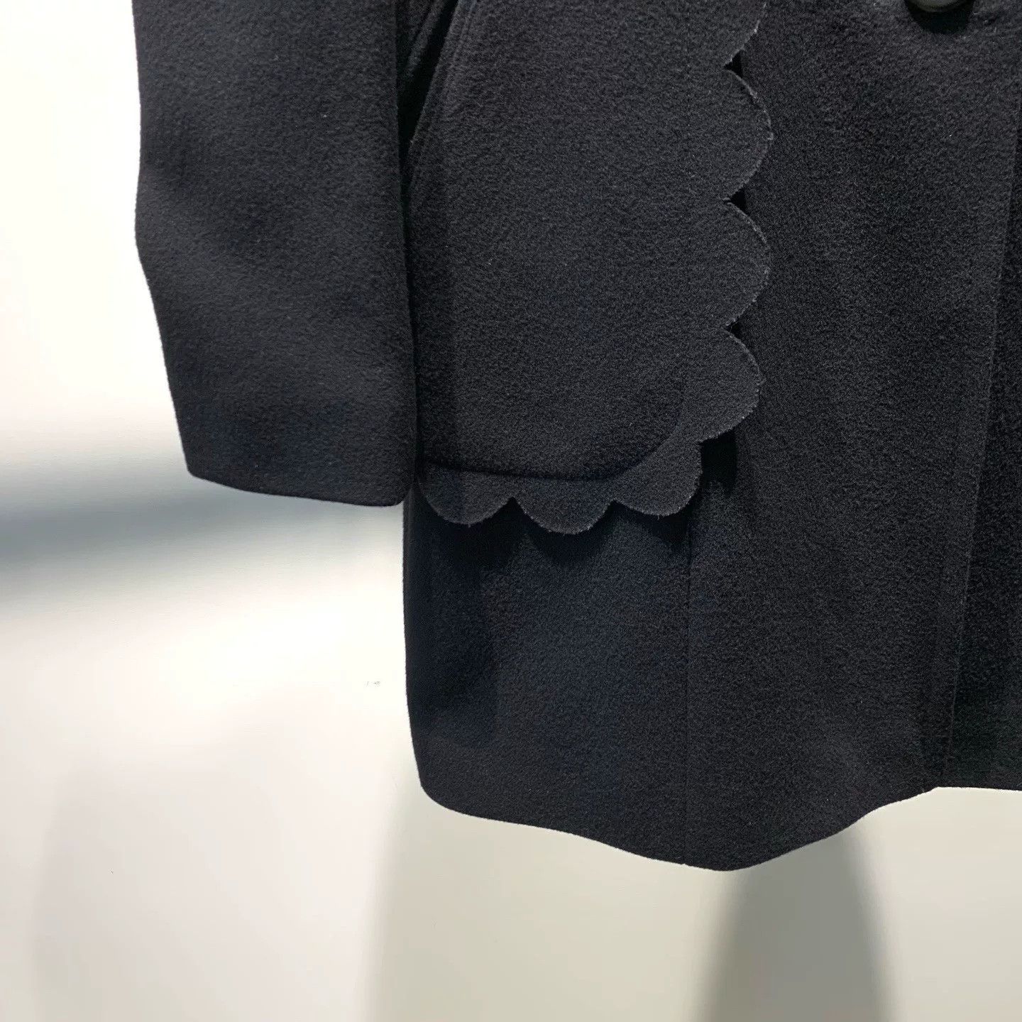 Valentino Valentino Black Wool Coat Size S / US 4 / IT 40 - 5 Thumbnail