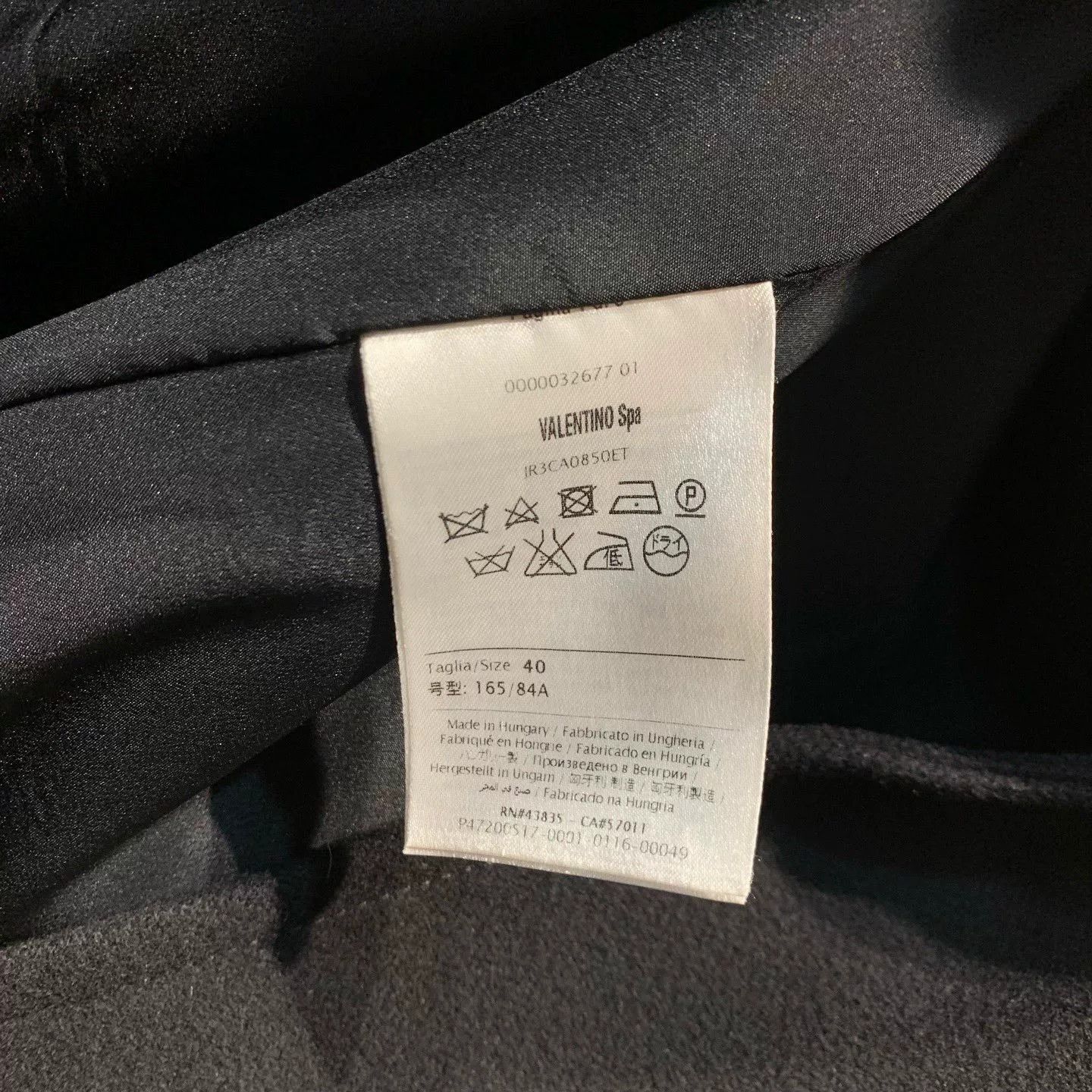 Valentino Valentino Black Wool Coat Size S / US 4 / IT 40 - 8 Thumbnail