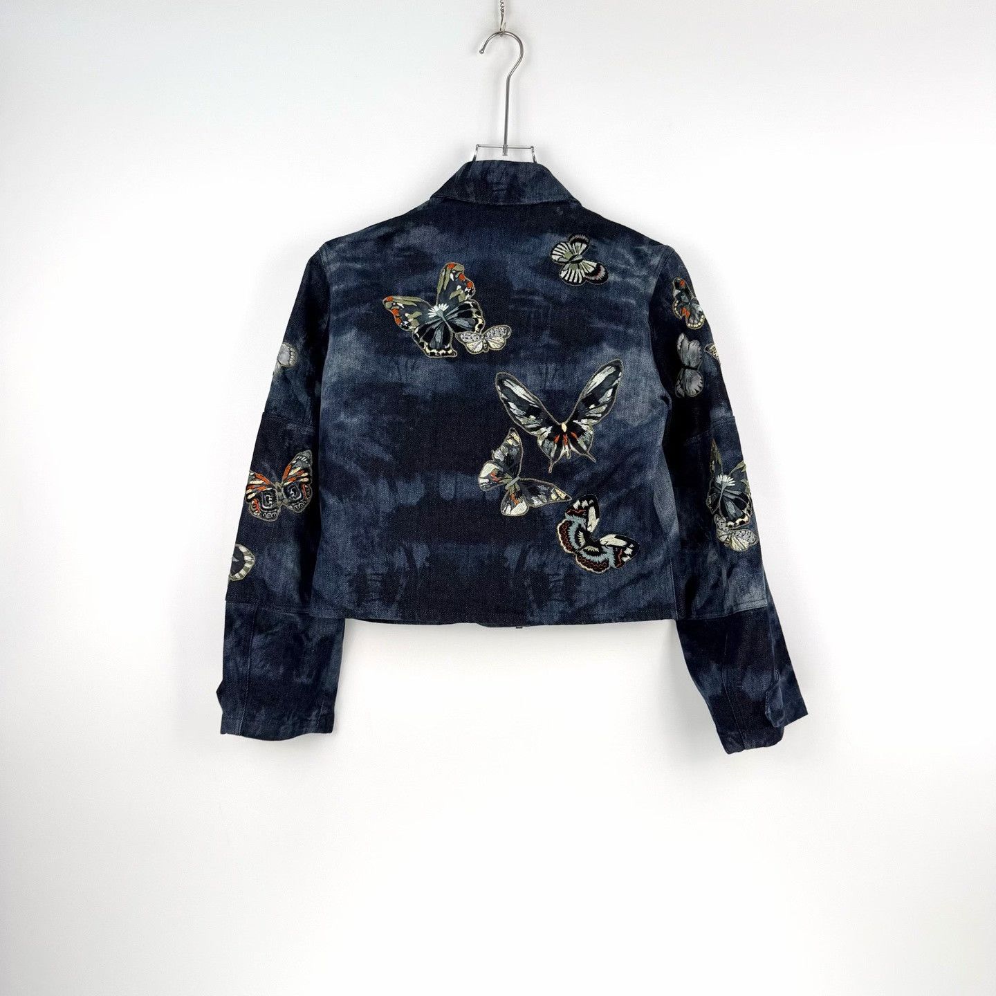 Valentino Valentino Butterfly Embroidery Denim Jacket Size S / US 4 / IT 40 - 4 Thumbnail