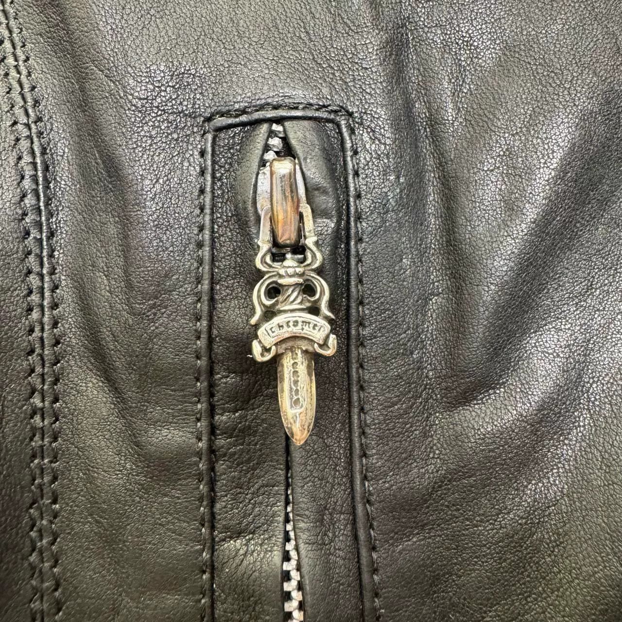 Chrome Hearts Chrome Hearts Black Biker Leather Jacket Size S / US 4 / IT 40 - 4 Thumbnail