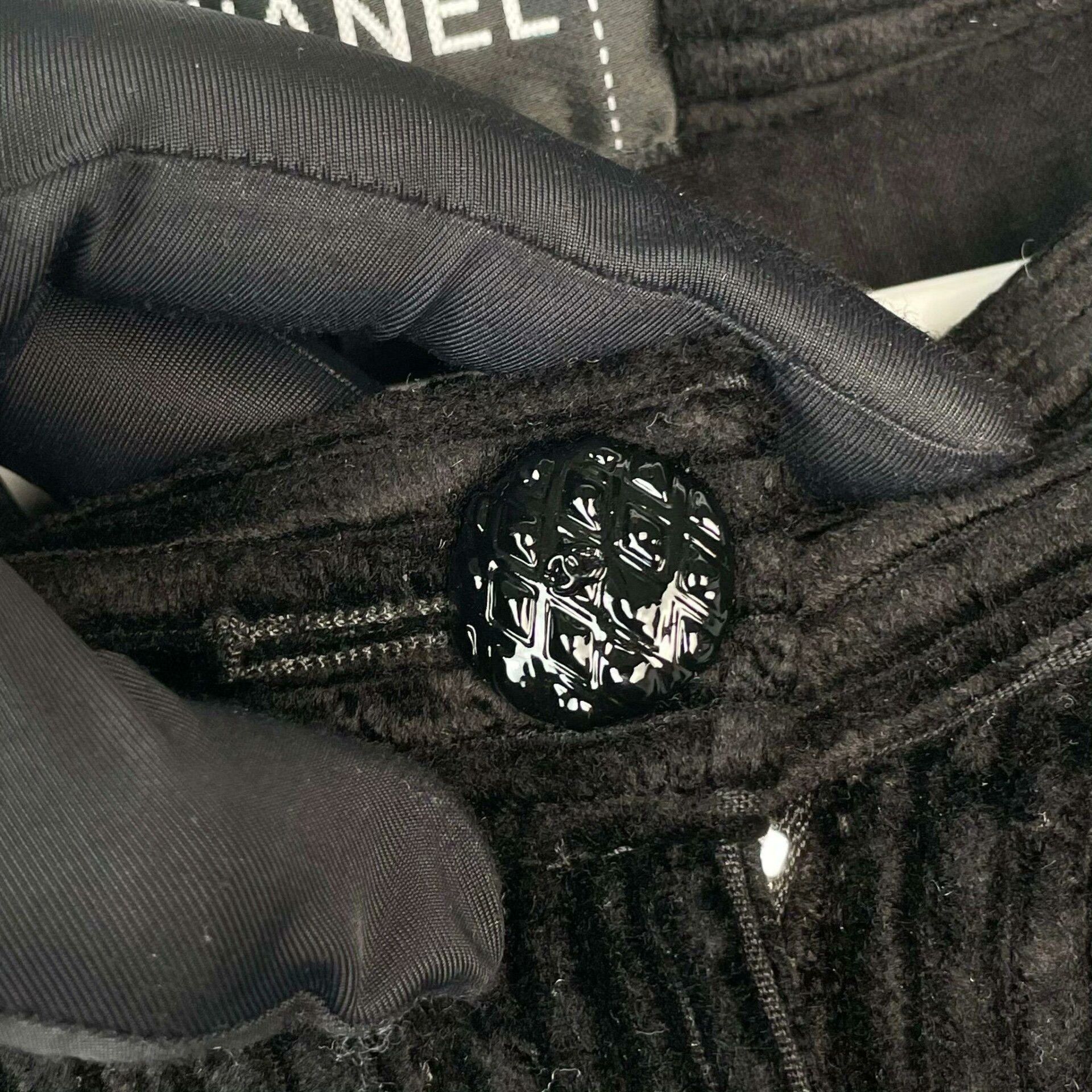 Chanel Chanel 25k Black Straight-Leg Trousers Size 36" / US 14 / IT 50 - 7 Thumbnail