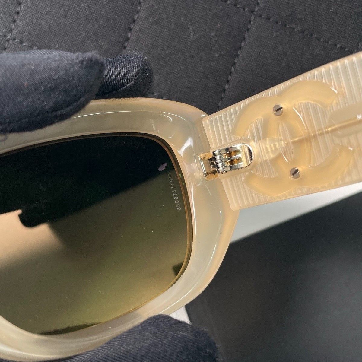 Chanel Chanel Brown Rectangular Sunglasses Size ONE SIZE - 6 Thumbnail