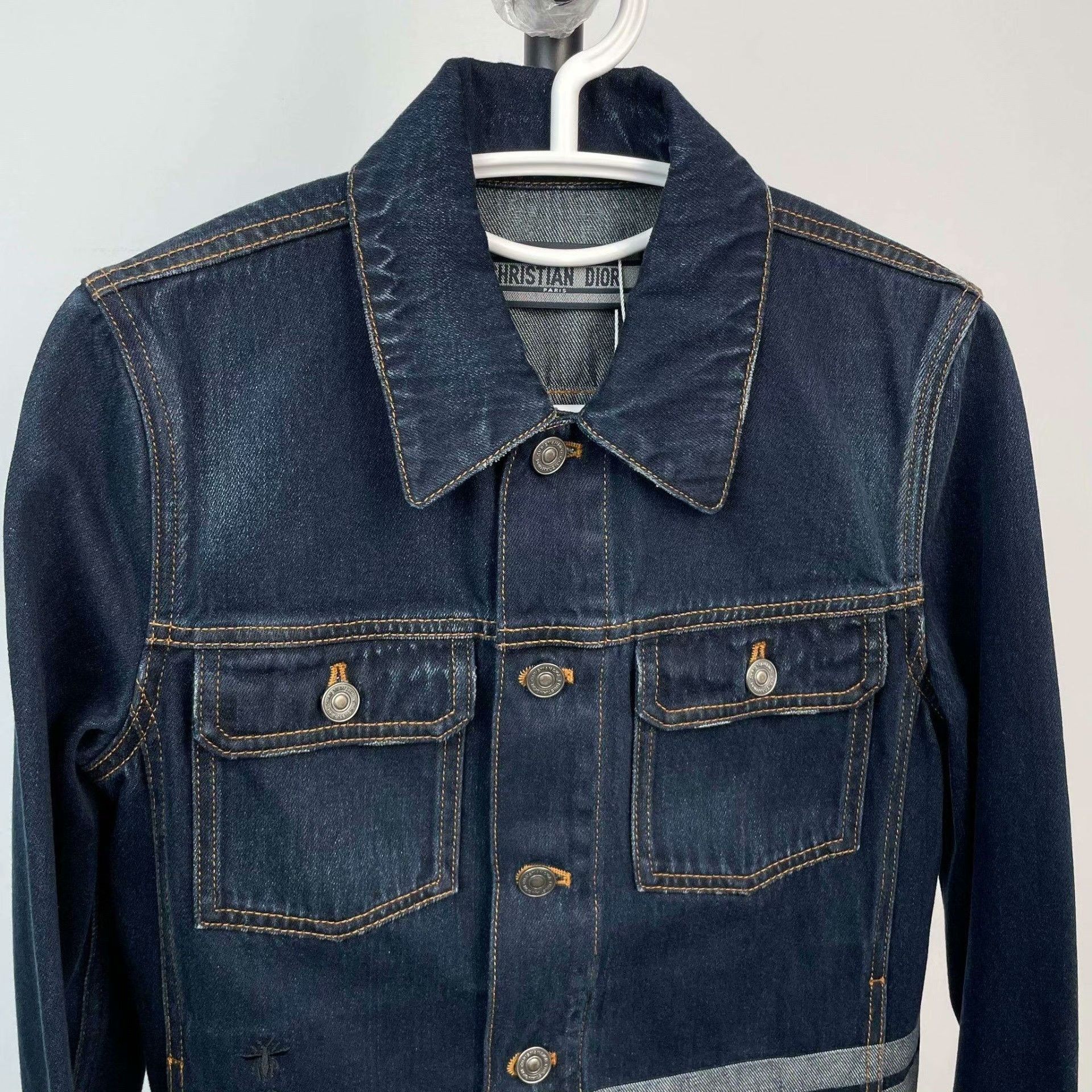 Dior Dior Cropped Dark Blue Denim Jacket Size XS / US 0-2 / IT 36-38 - 8 Thumbnail