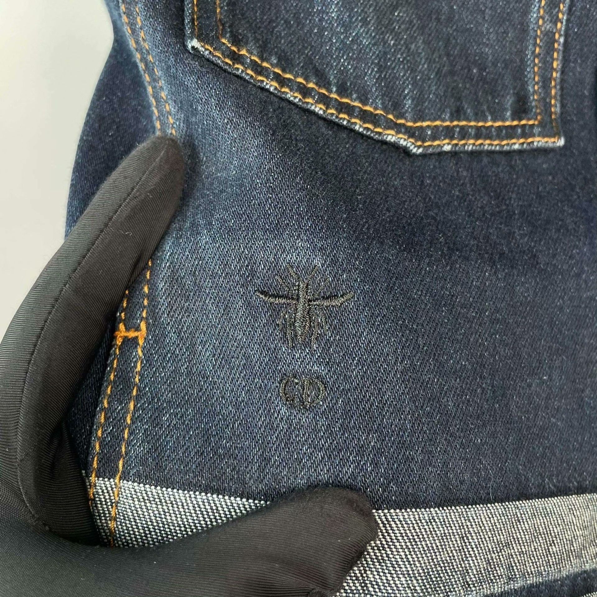 Dior Dior Cropped Dark Blue Denim Jacket Size XS / US 0-2 / IT 36-38 - 9 Thumbnail