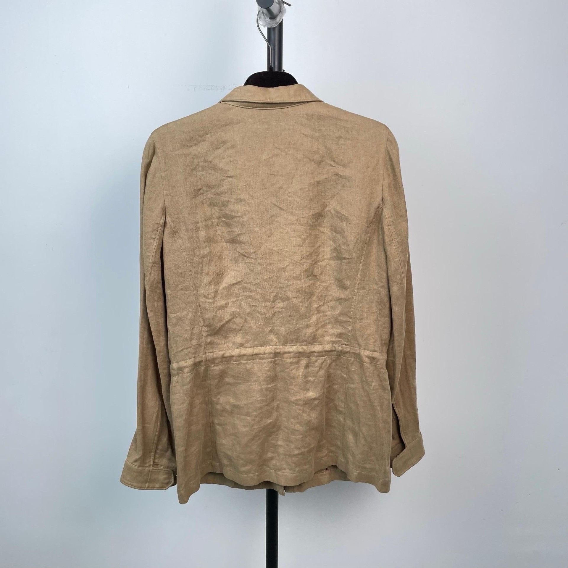 Loro Piana Loro Piana dec524 Khaki Traveller Linen Jacket Size S / US 4 / IT 40 - 2 Thumbnail