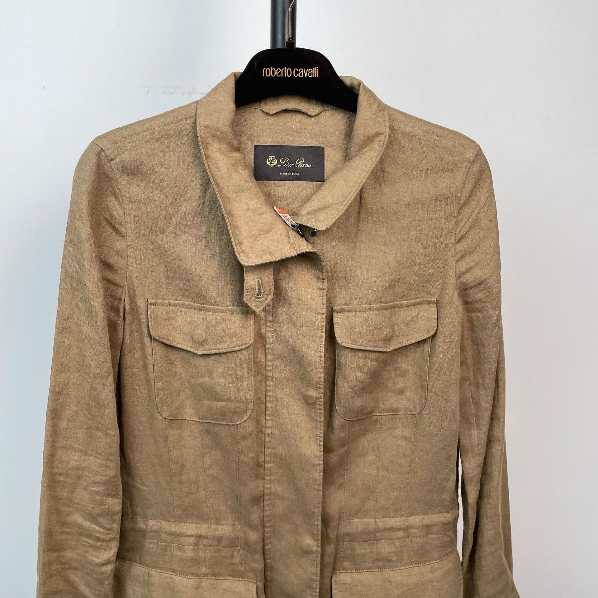Loro Piana Loro Piana dec524 Khaki Traveller Linen Jacket Size S / US 4 / IT 40 - 3 Thumbnail