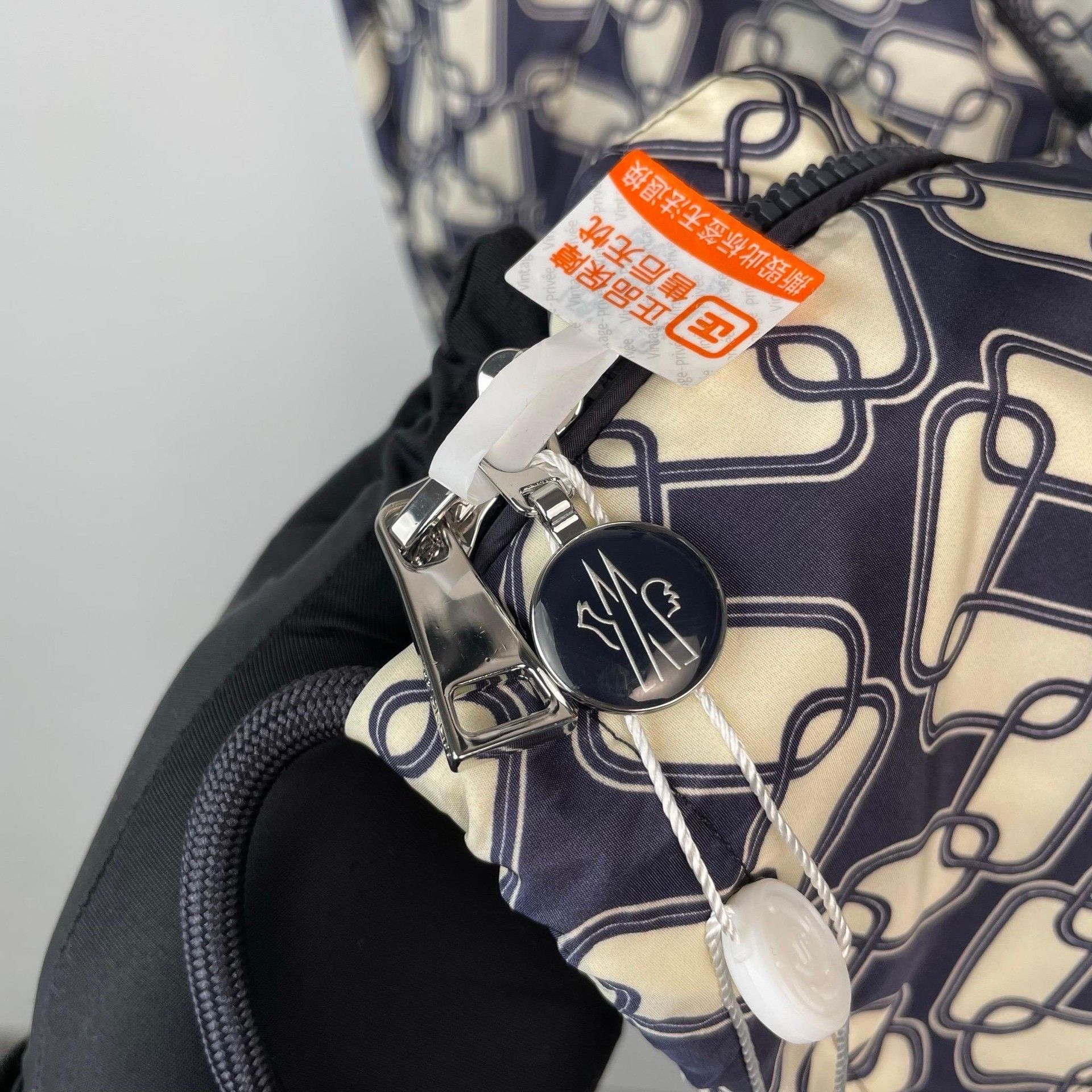Moncler Moncler Blue White Monogram Hooded Jacket Size XS / US 0-2 / IT 36-38 - 8 Thumbnail