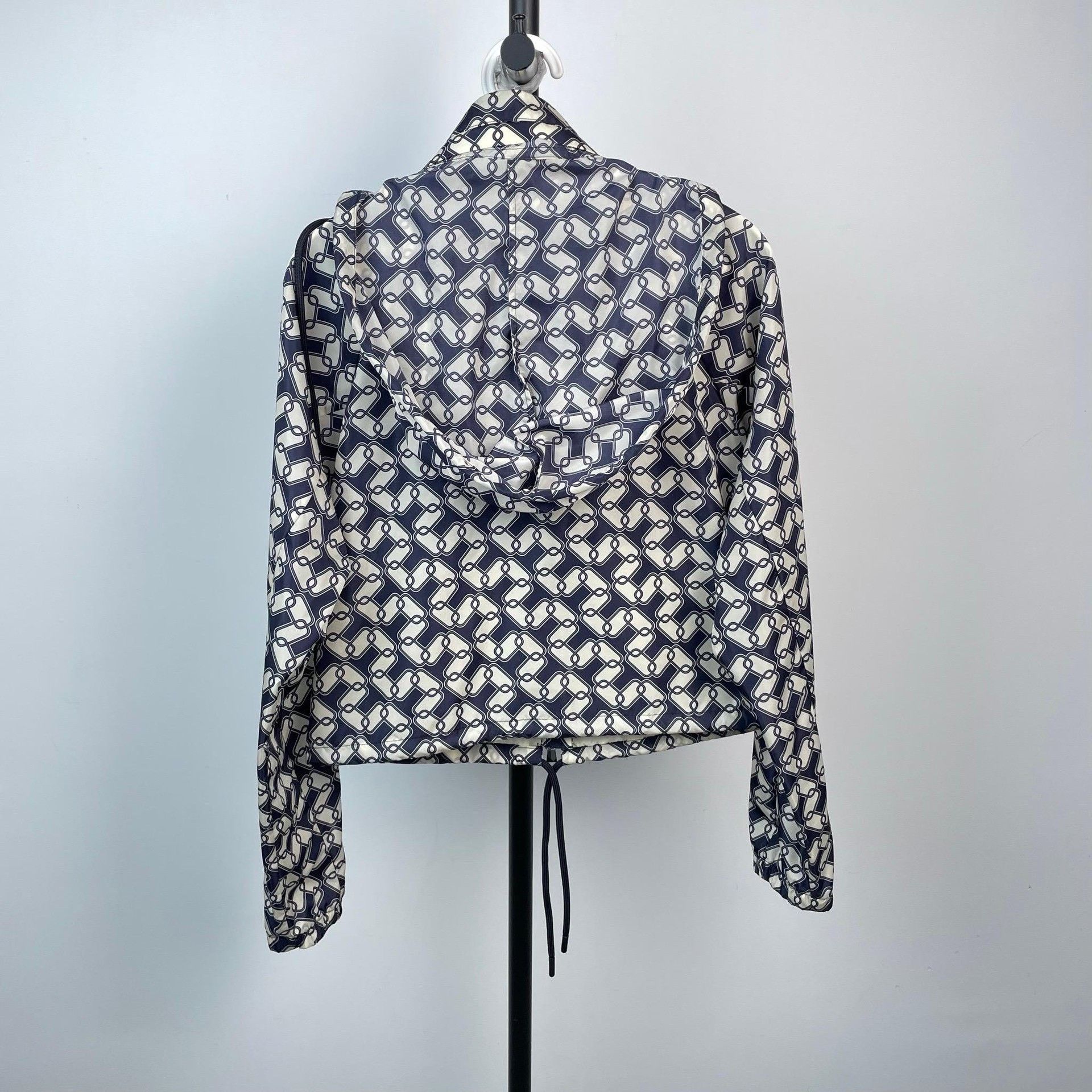 Moncler Moncler Blue White Monogram Hooded Jacket Size XS / US 0-2 / IT 36-38 - 2 Thumbnail