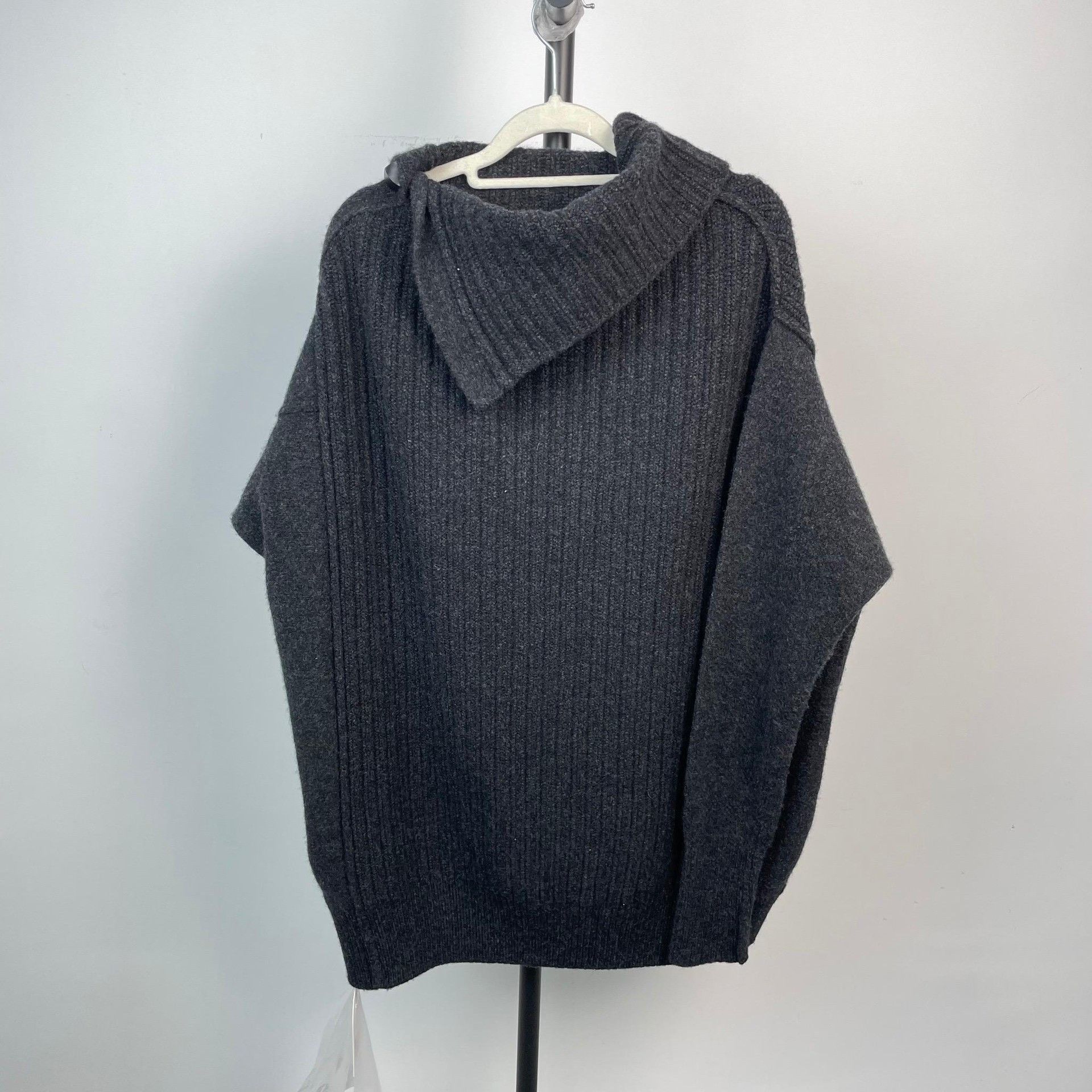 Hermes Hermes Dark Gray High-Neck Knit Sweater Size XXS / US 00 / IT 34 - 2 Thumbnail