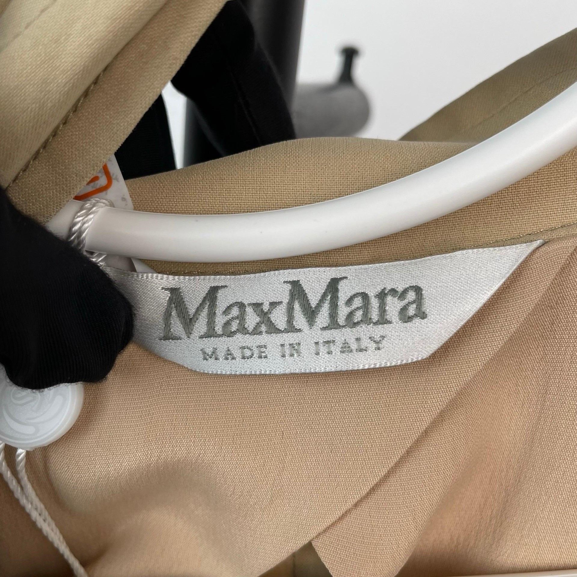 Max Mara Maxmara Beige Silk Jacket & Pants Suit Size XXS / US 00 / IT 34 - 9 Thumbnail
