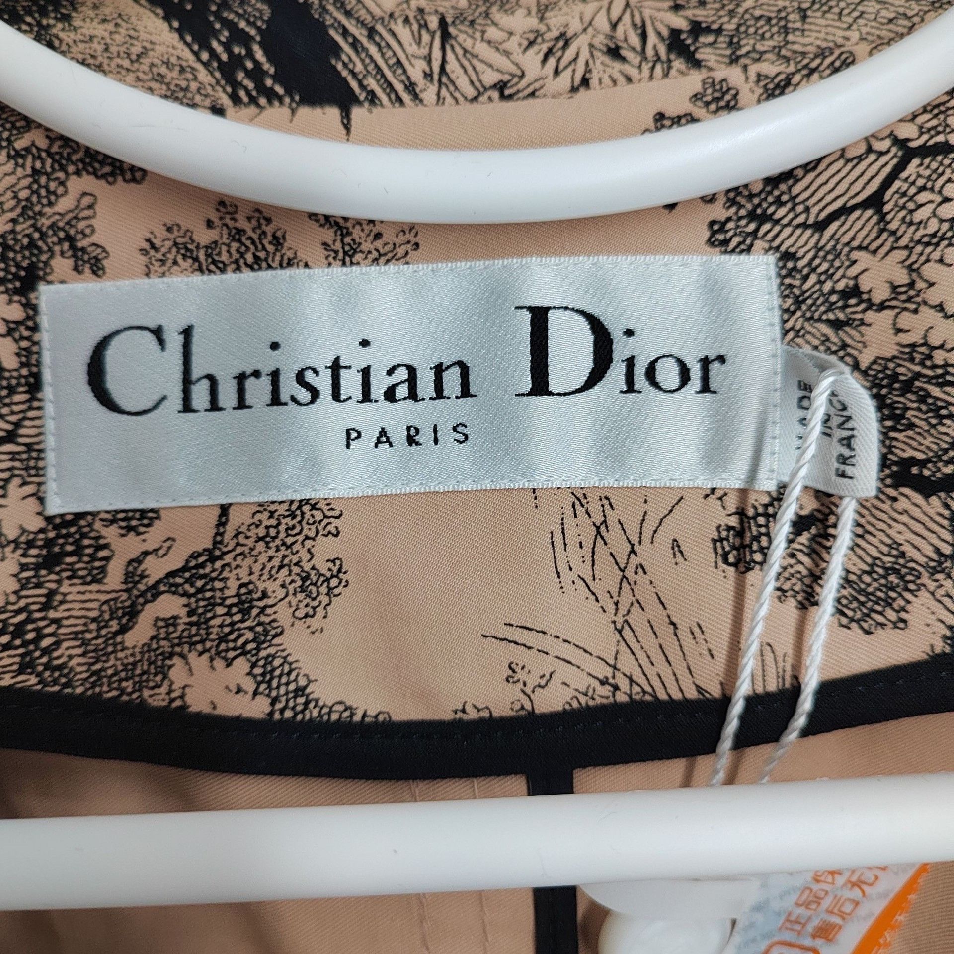 Dior Dior 23ss Jungle Zoo Brown Embroidered Trench Size XXS / US 00 / IT 34 - 3 Thumbnail