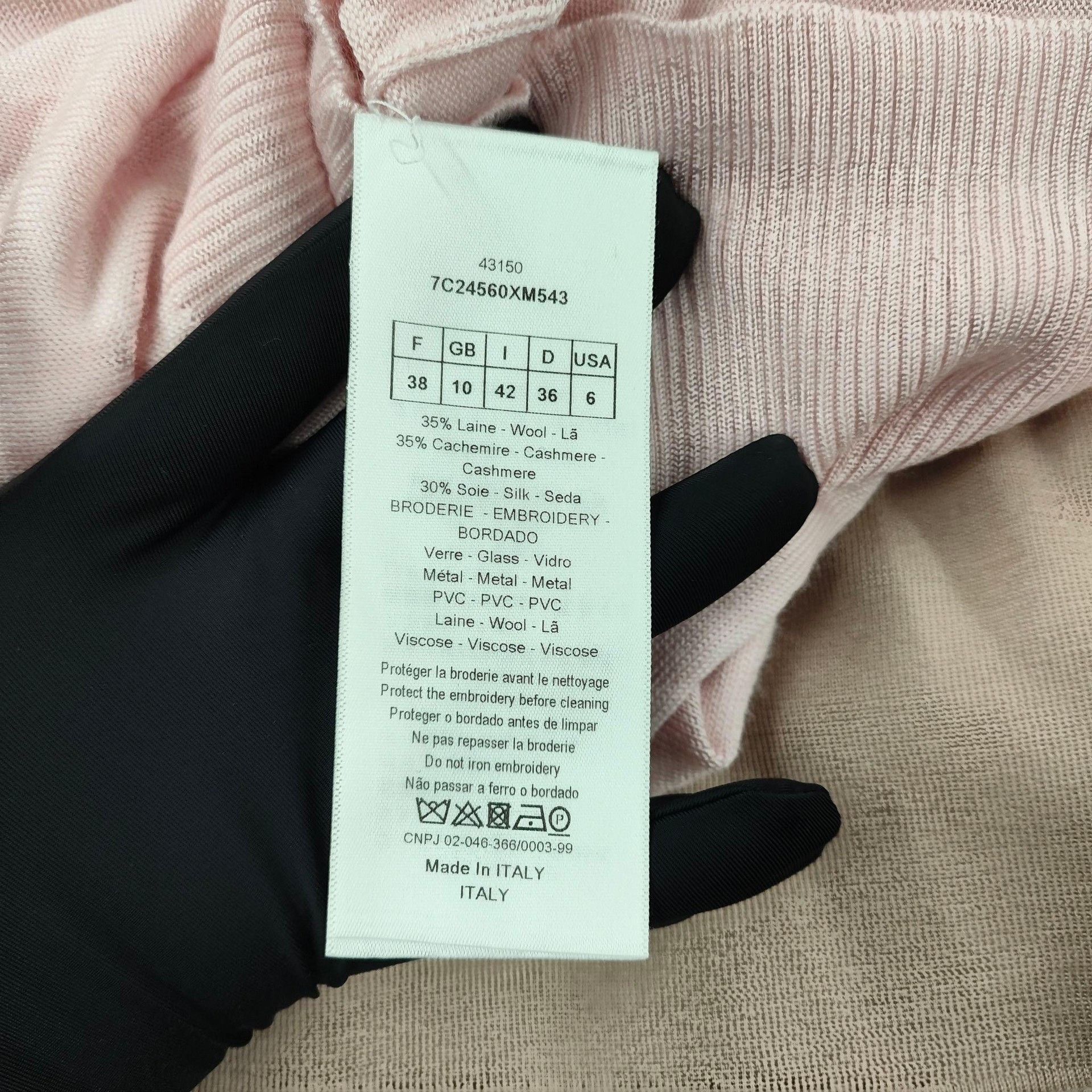 Dior Dior Pink Shield Logo Knit Crewneck Sweater Size S / US 4 / IT 40 - 5 Thumbnail