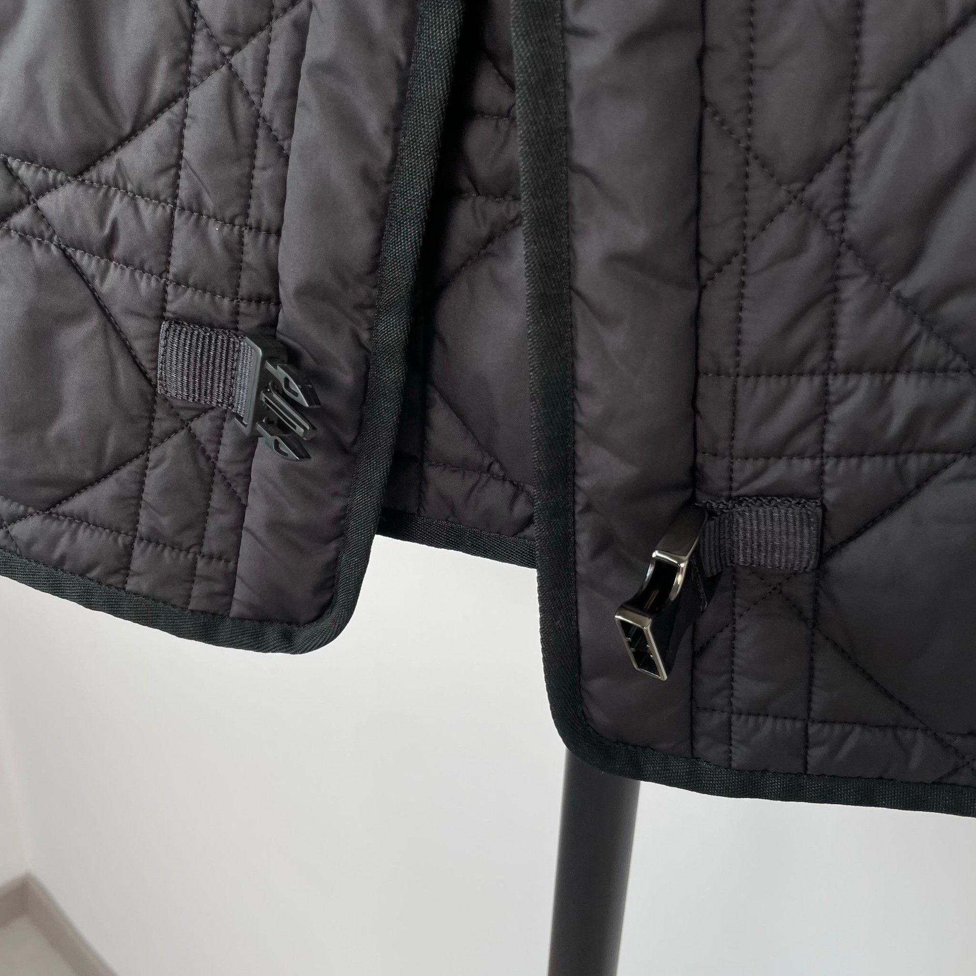 Dior Dior Black Short Quilted Diamond Jacket Size XXS / US 00 / IT 34 - 3 Thumbnail