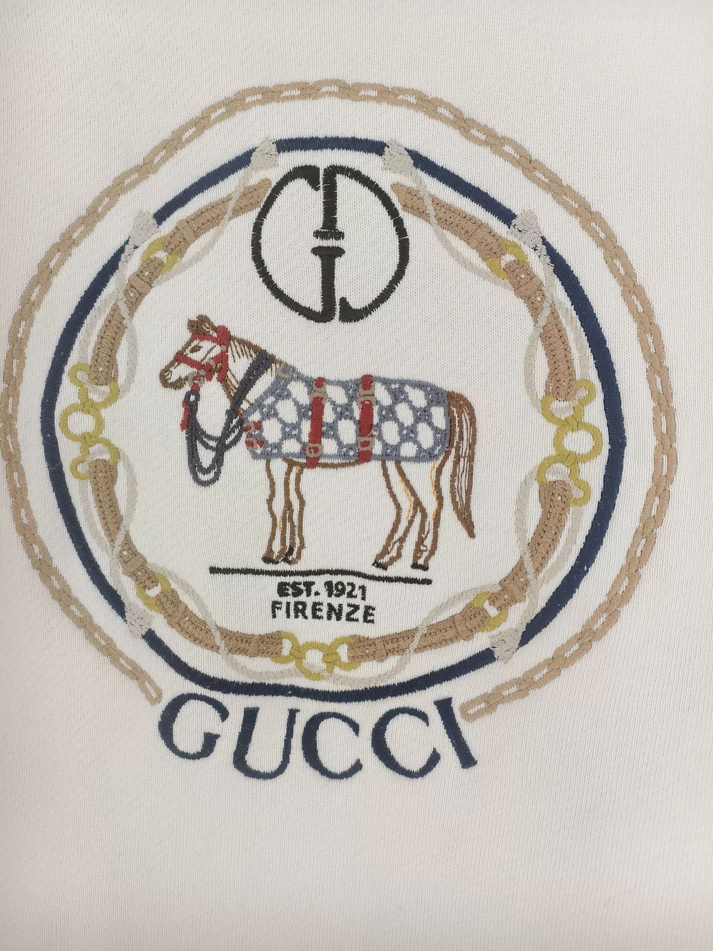 Gucci Gucci Women's White Logo Sweatshirt Size M / US 6-8 / IT 42-44 - 3 Thumbnail