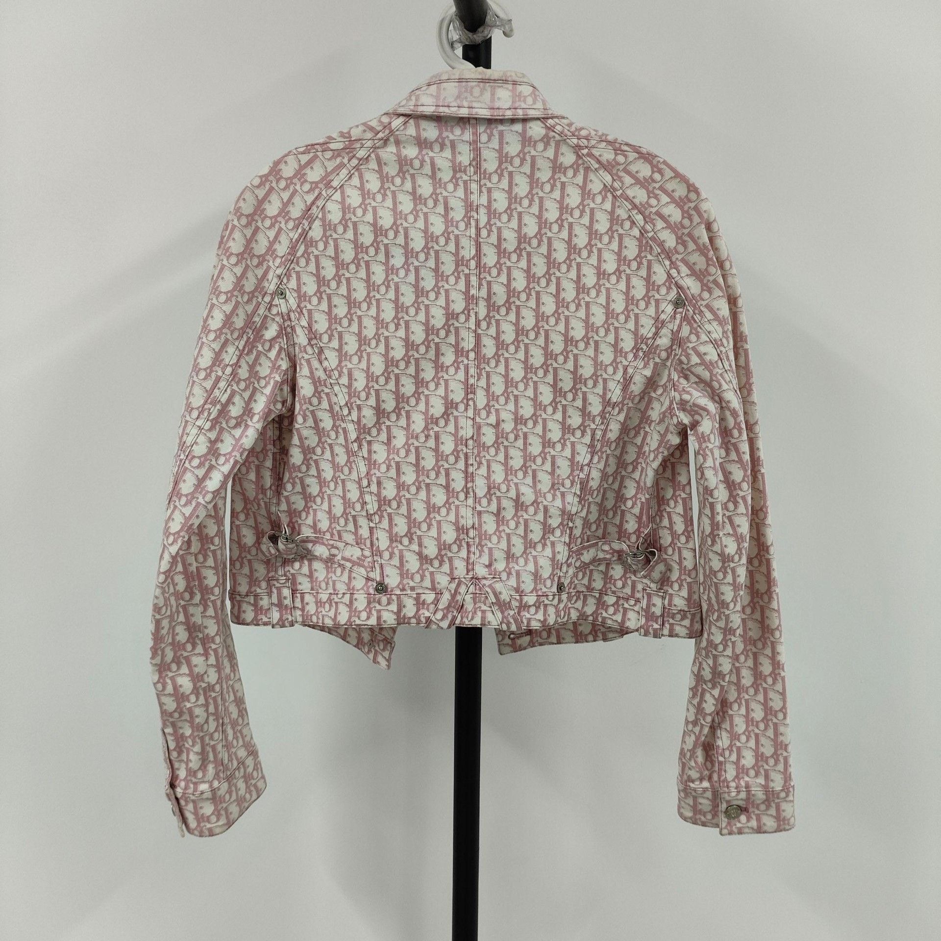 Dior Dior Light Pink Cropped Denim Jacket Size S / US 4 / IT 40 - 2 Thumbnail