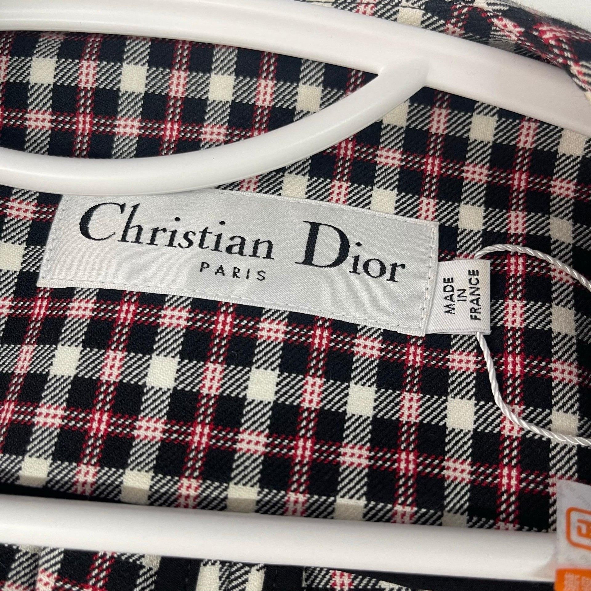Dior Dior Runway Red White Brown Check Coat Size XS / US 0-2 / IT 36-38 - 3 Thumbnail