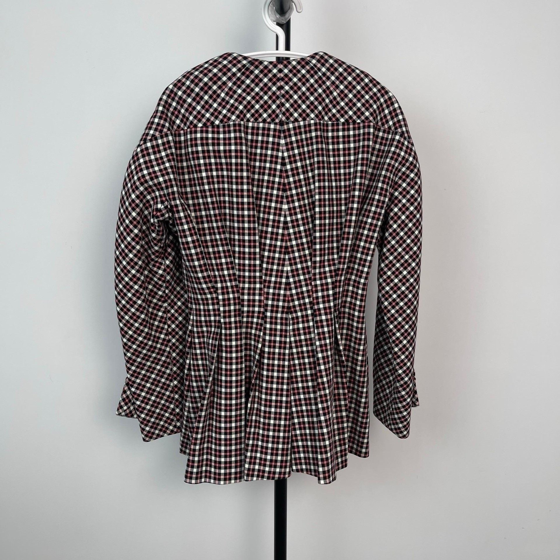 Dior Dior Runway Red White Brown Check Coat Size XS / US 0-2 / IT 36-38 - 2 Thumbnail