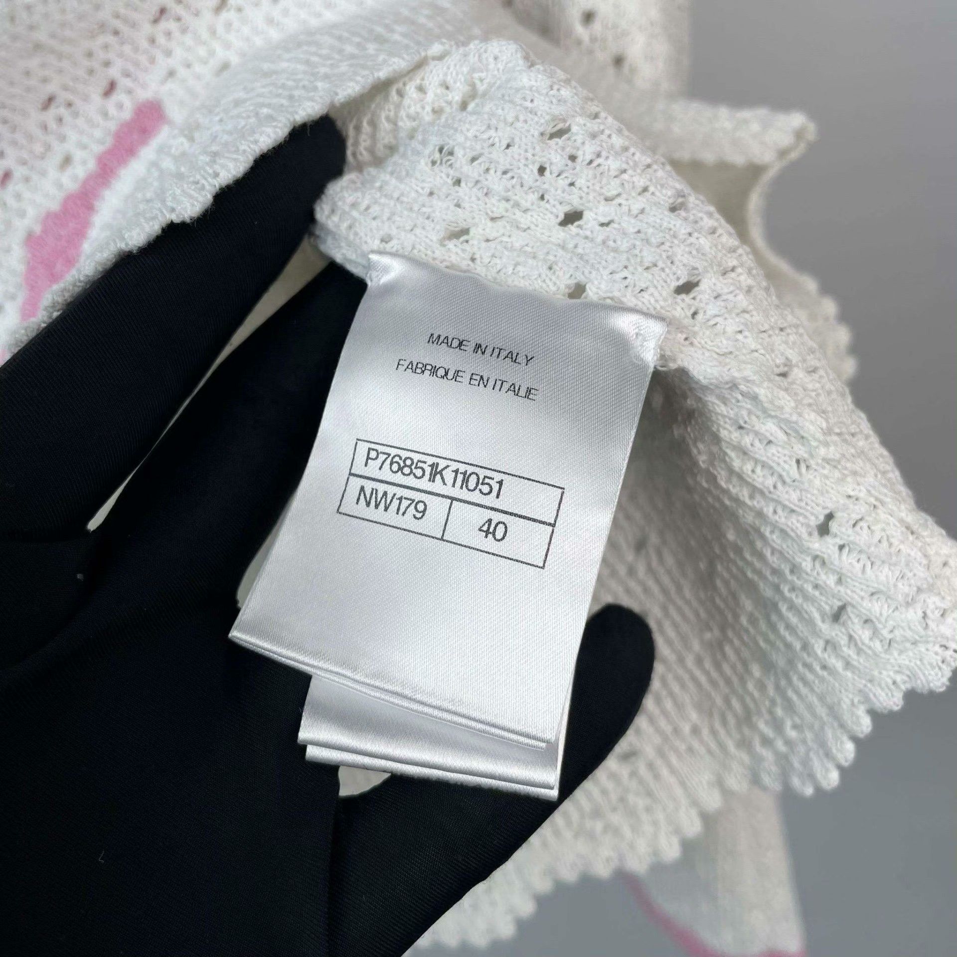 Chanel Chanel 24P White Knit Two-Piece Set Size 40" / US 18 - 7 Thumbnail