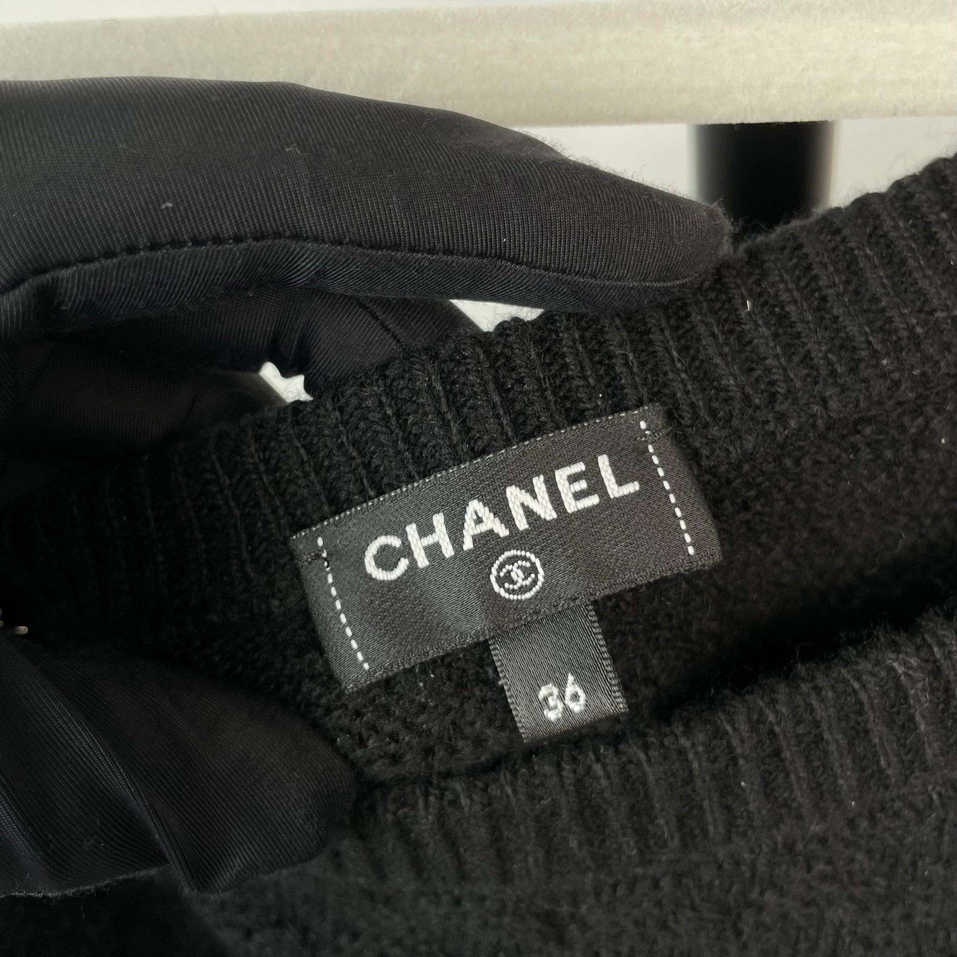 Chanel Chanel 23B Black Chain Knitted Top Size XS / US 0-2 / IT 36-38 - 7 Thumbnail