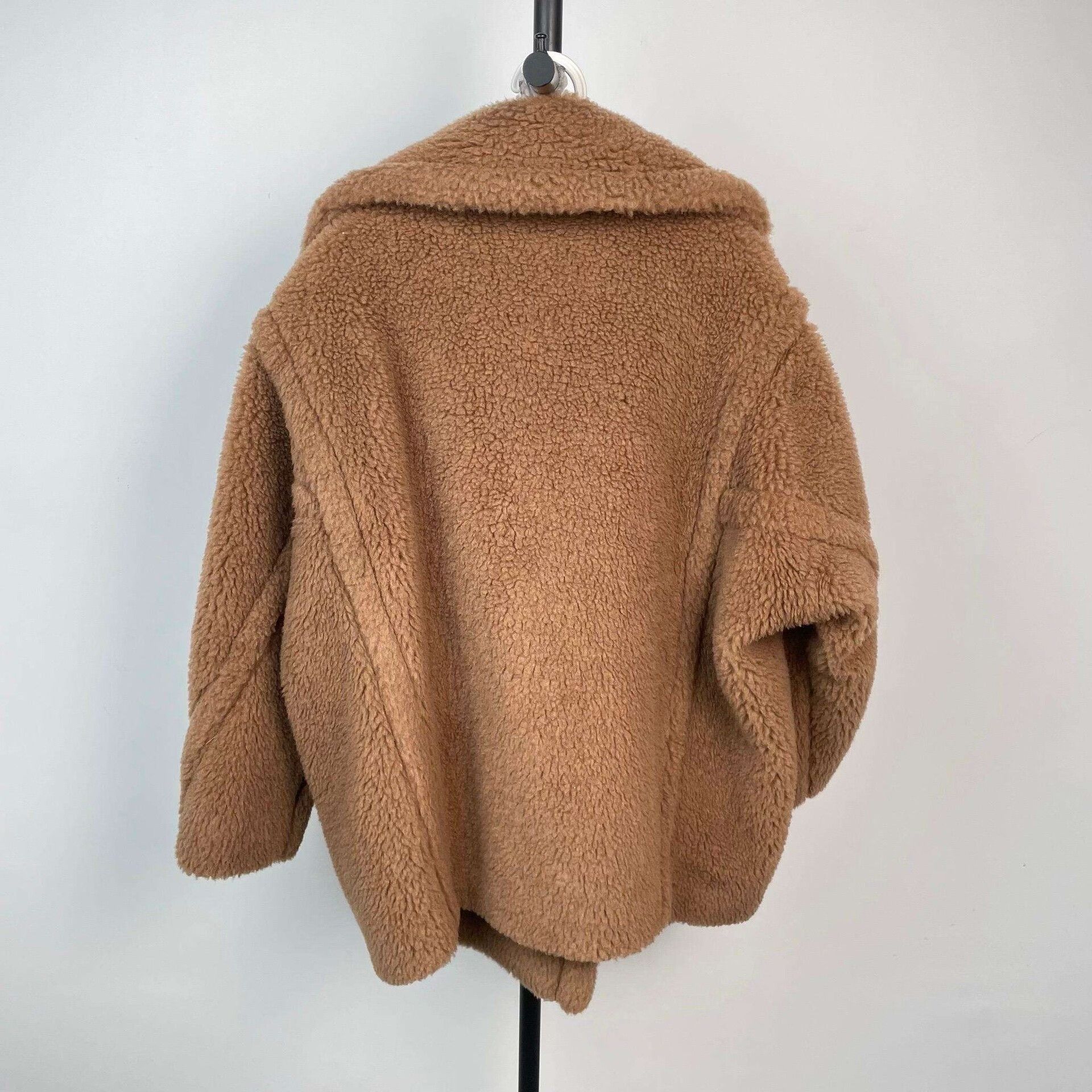 Max Mara MaxMara DRAMMA Camel Teddy Short Coat Size S / US 4 / IT 40 - 2 Thumbnail