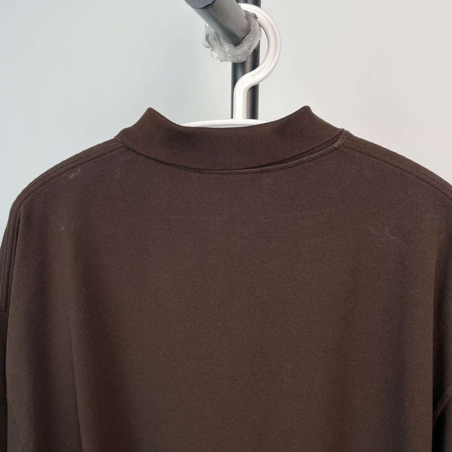 Miu Miu Miumiu Dark Brown Fake Two-Layer Polo Shirt Size S / US 4 / IT 40 - 4 Thumbnail