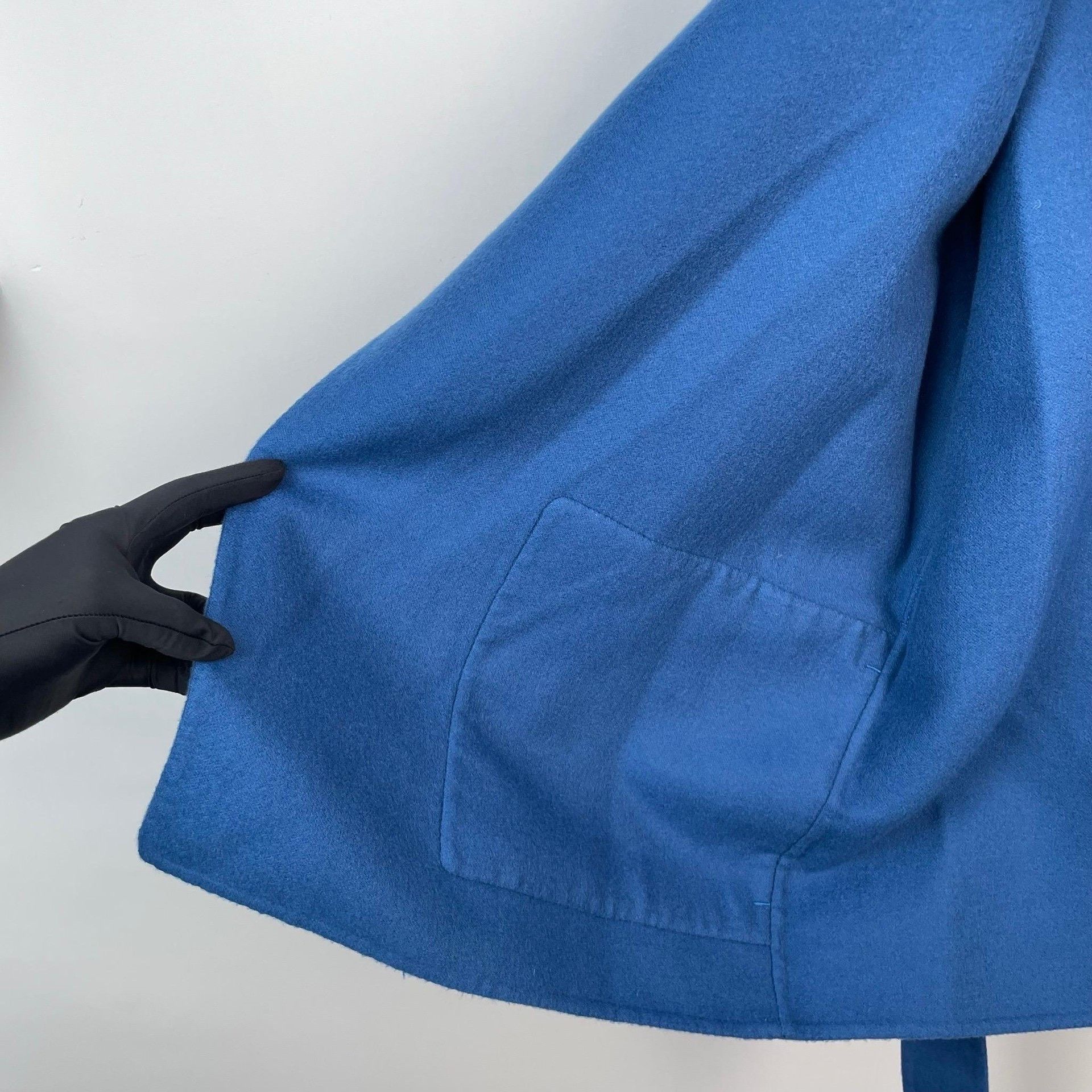 Hermes Hermes Blue Short Cashmere Coat Size XS / US 0-2 / IT 36-38 - 5 Thumbnail