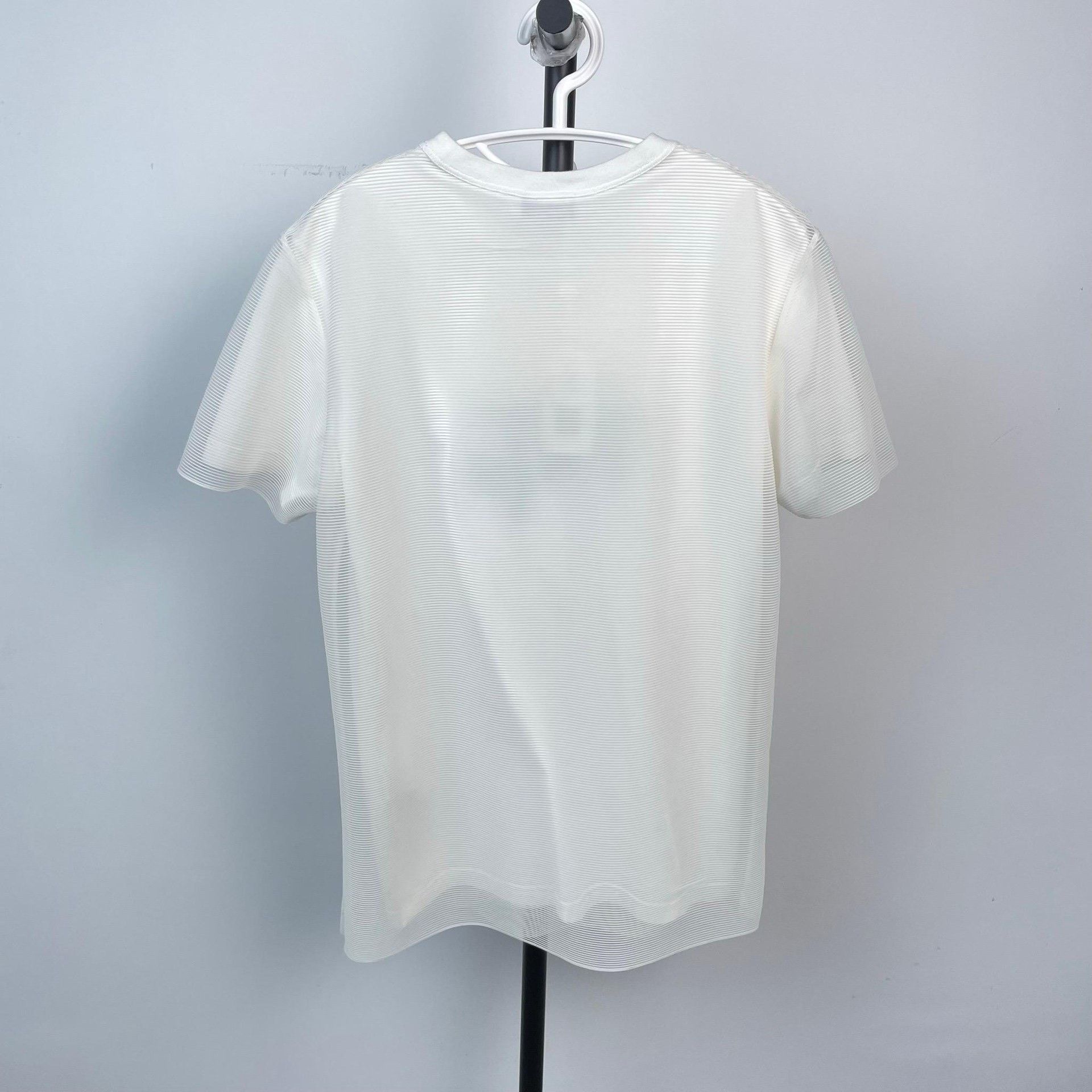 Dior Dior x Stussy White Organza Short-Sleeve Top Size XS / US 0-2 / IT 36-38 - 3 Thumbnail
