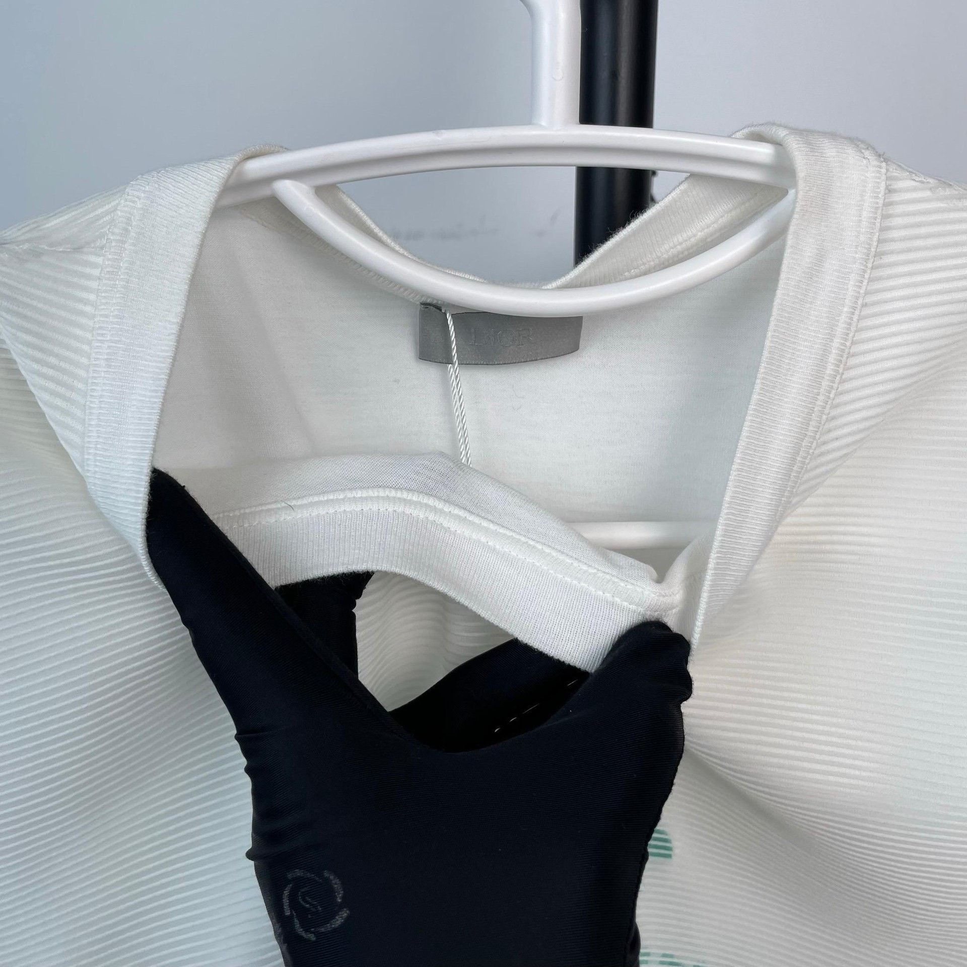 Dior Dior x Stussy White Organza Short-Sleeve Top Size XS / US 0-2 / IT 36-38 - 7 Thumbnail