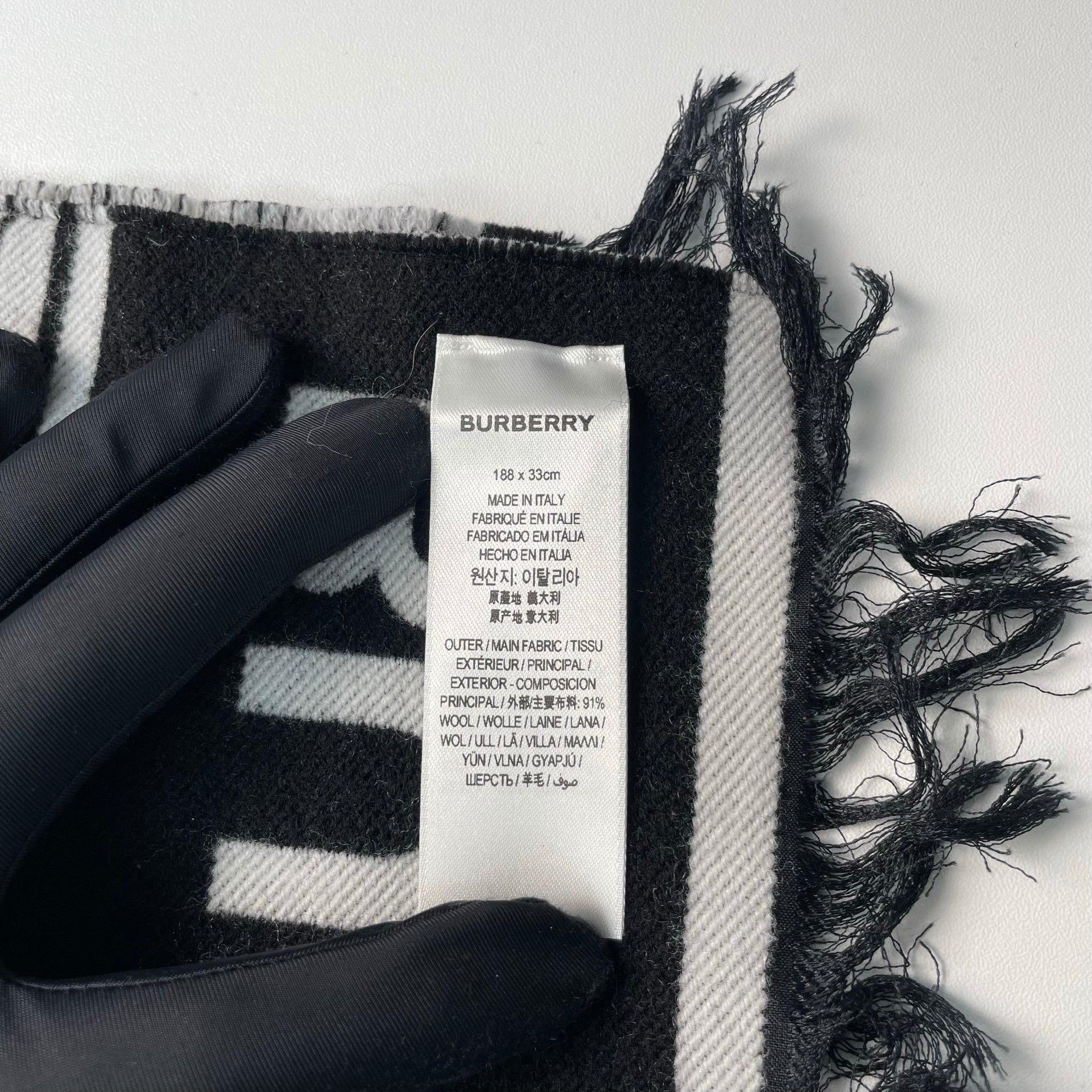 Burberry Burberry Limited Rabbit Fringed Scarf Size ONE SIZE - 6 Thumbnail
