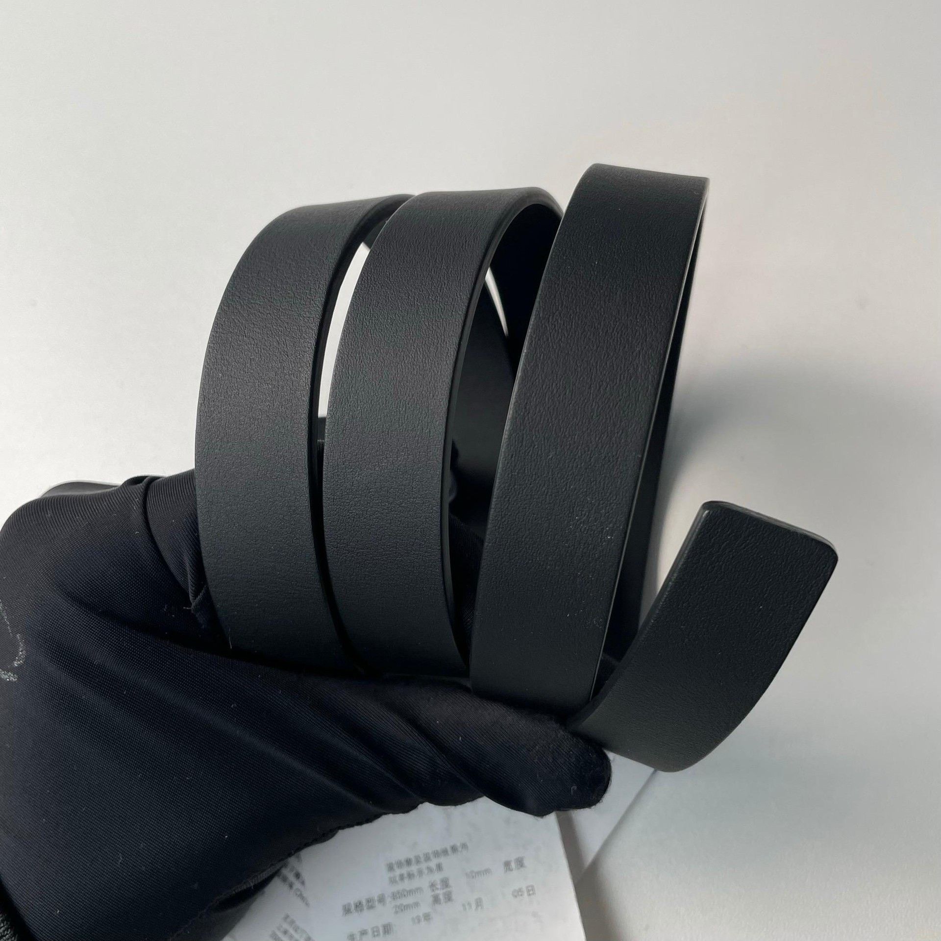 Dior Dior Black Saddle Buckle Matte Leather Belt Size ONE SIZE - 6 Thumbnail