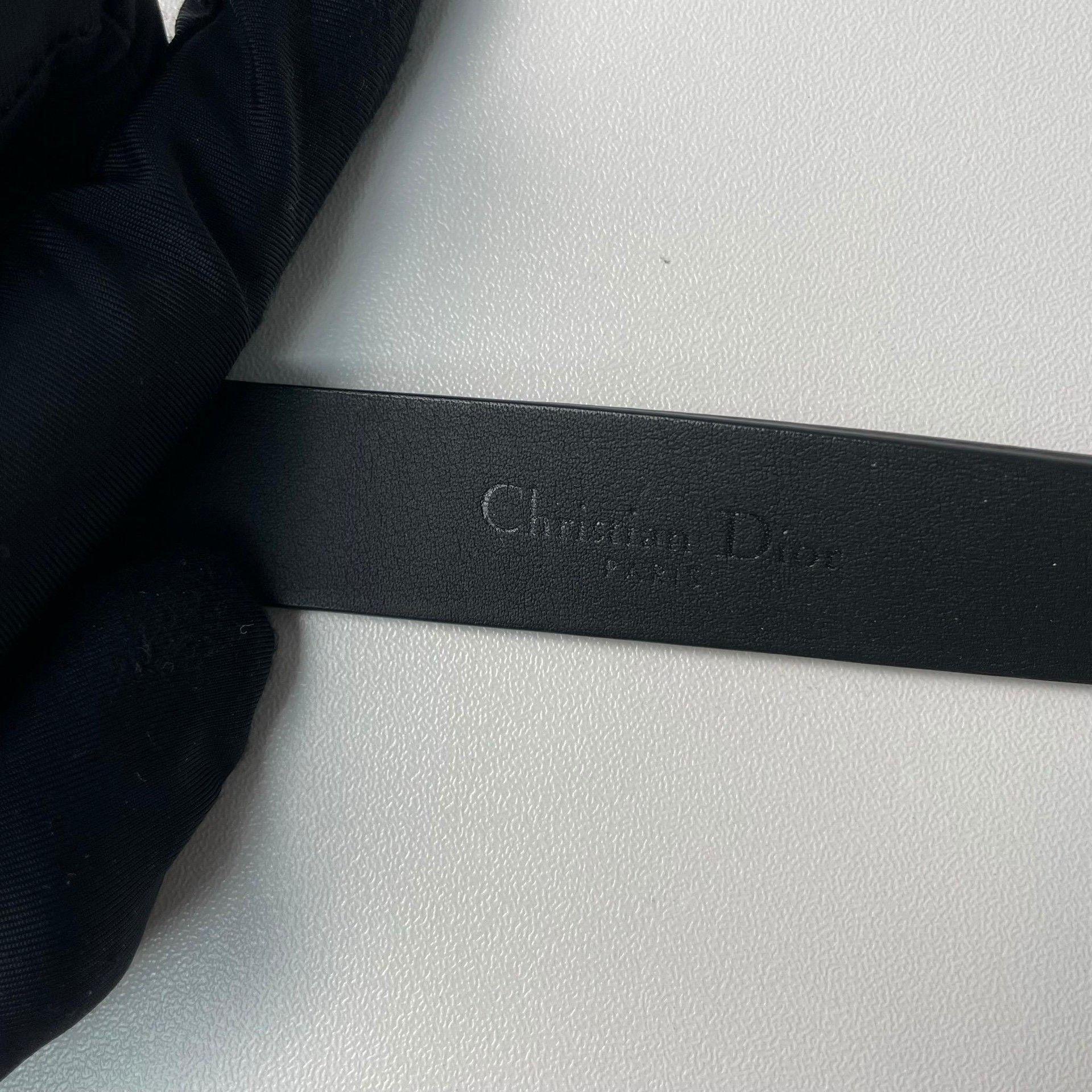 Dior Dior Black Saddle Buckle Matte Leather Belt Size ONE SIZE - 8 Thumbnail