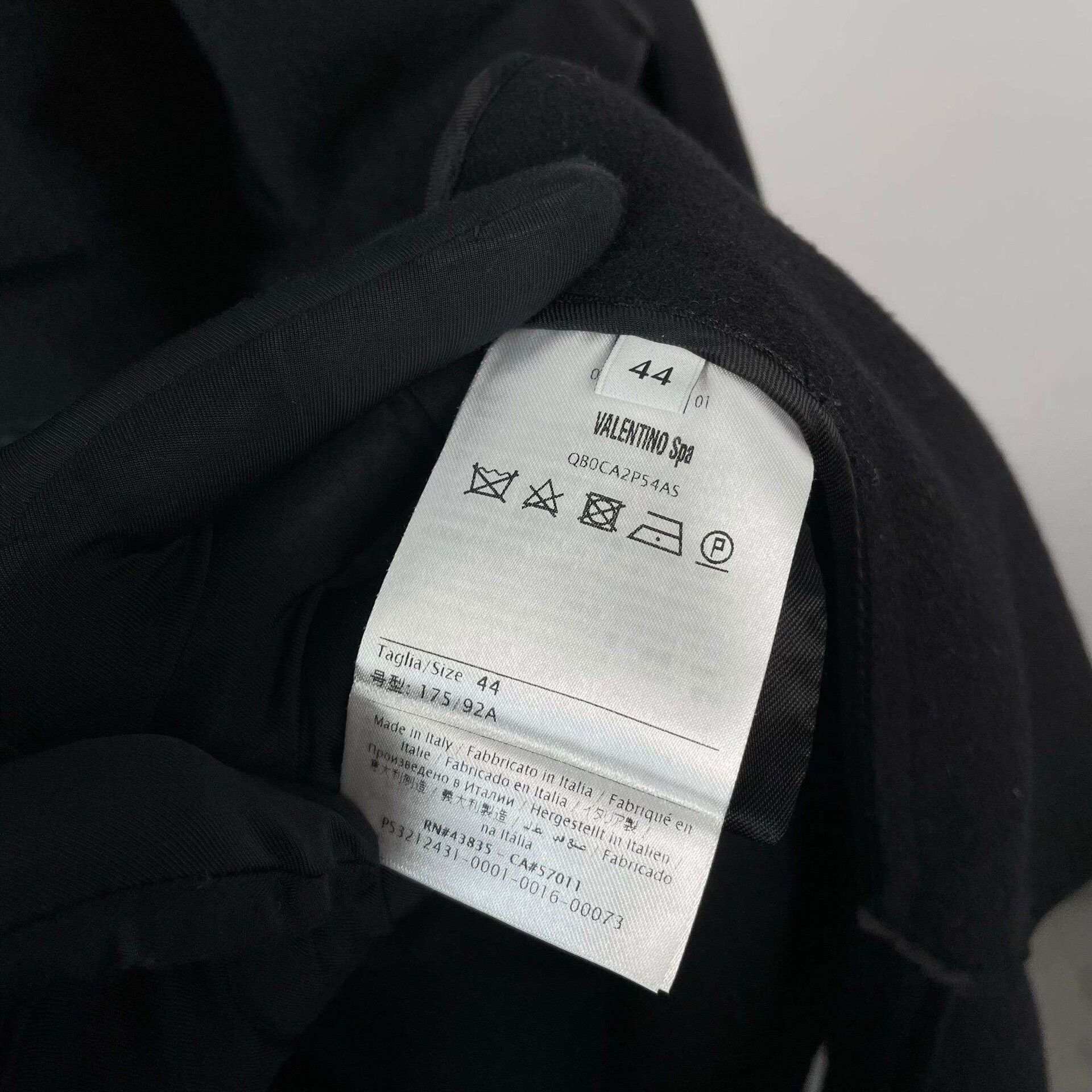 Valentino Valentino Black Puffed Sleeve Wool Coat Size M / US 6-8 / IT 42-44 - 7 Thumbnail
