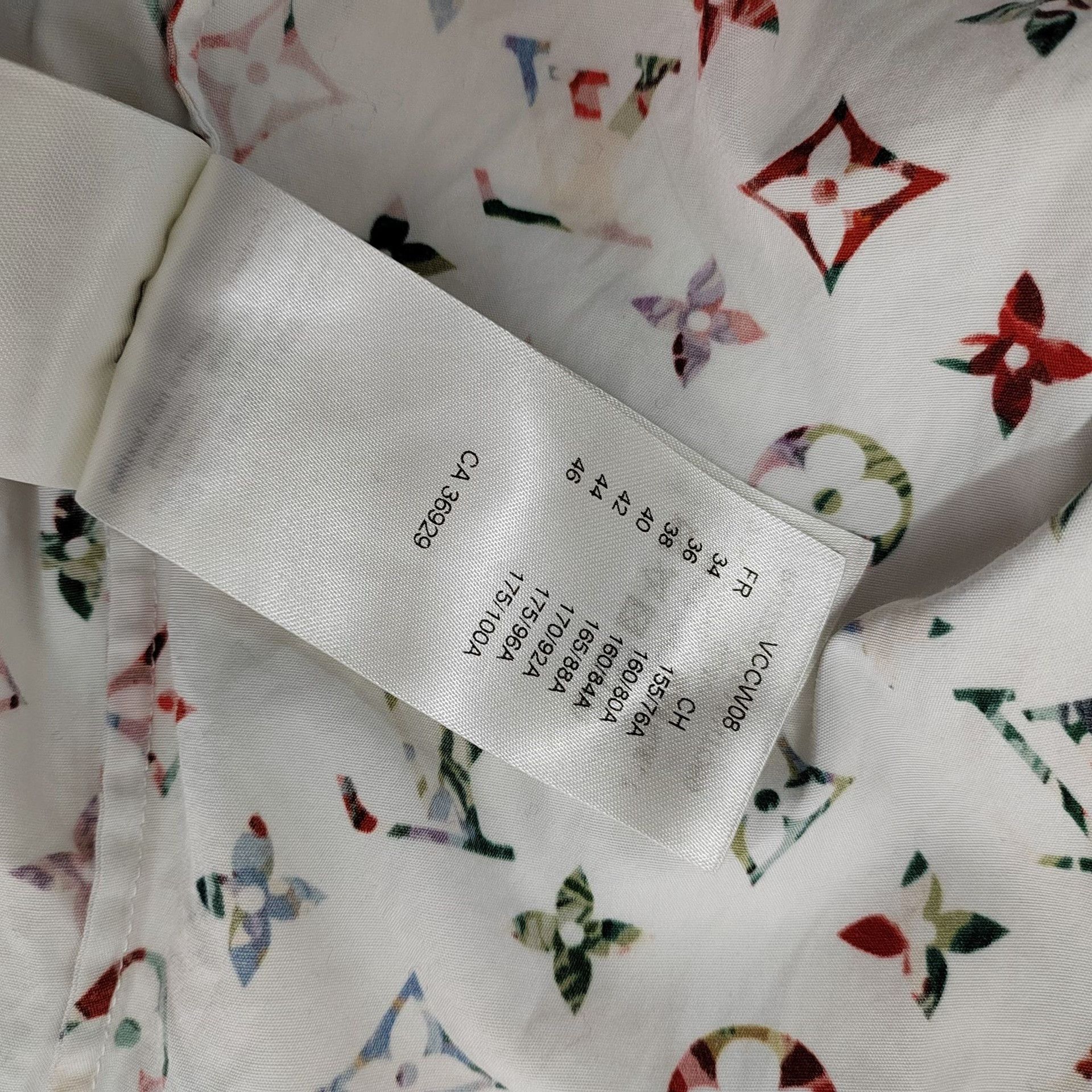 Louis Vuitton Louis Vuitton White Colorful Print Shirt Size XXS / US 00 / IT 34 - 6 Thumbnail
